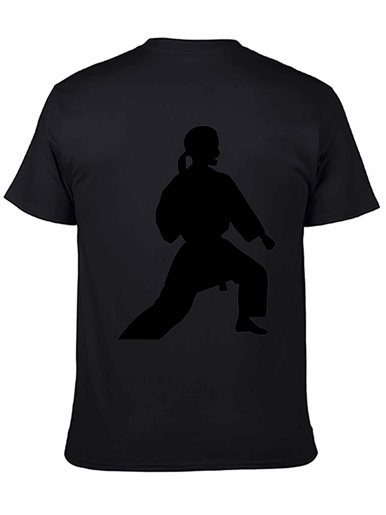 Karate Silhouette Black T-Shirt