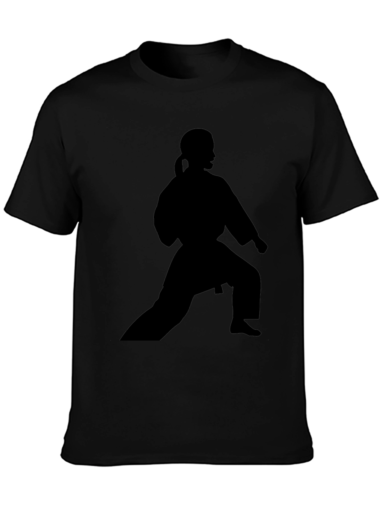 Karate Silhouette Black T-Shirt