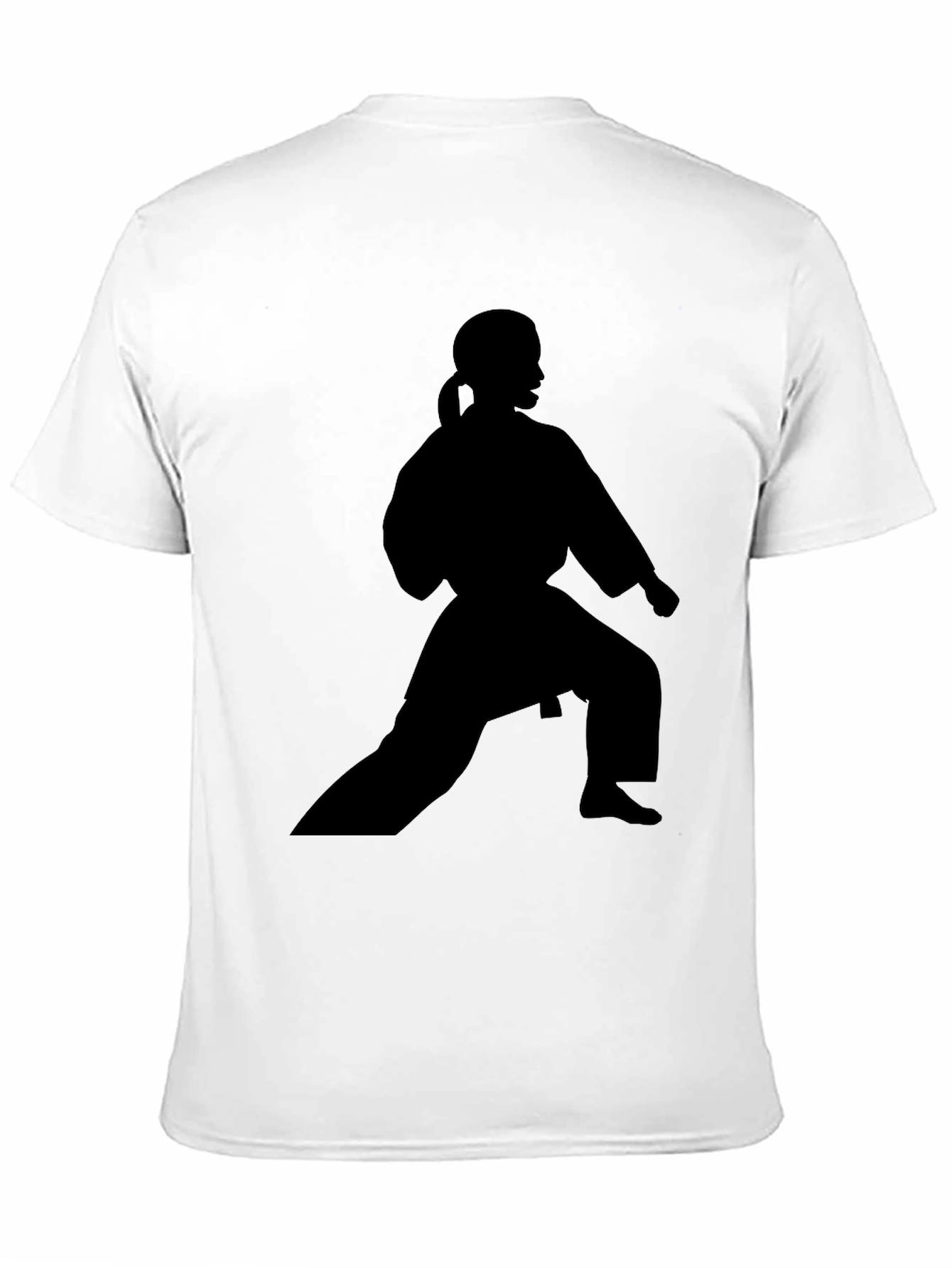 Karate Silhouette Black T-Shirt