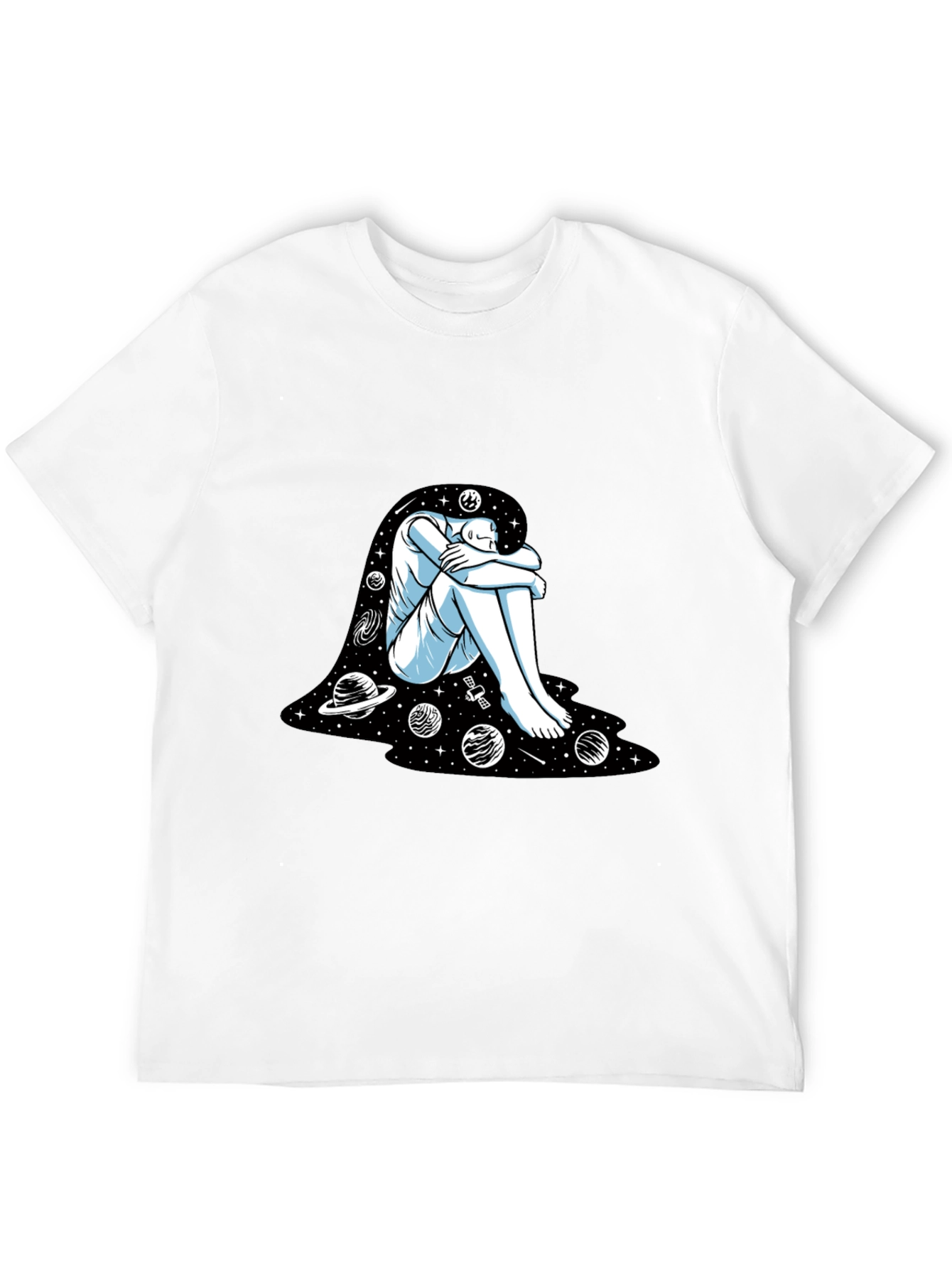 Cosmic Dreamer Graphic Tee - Black