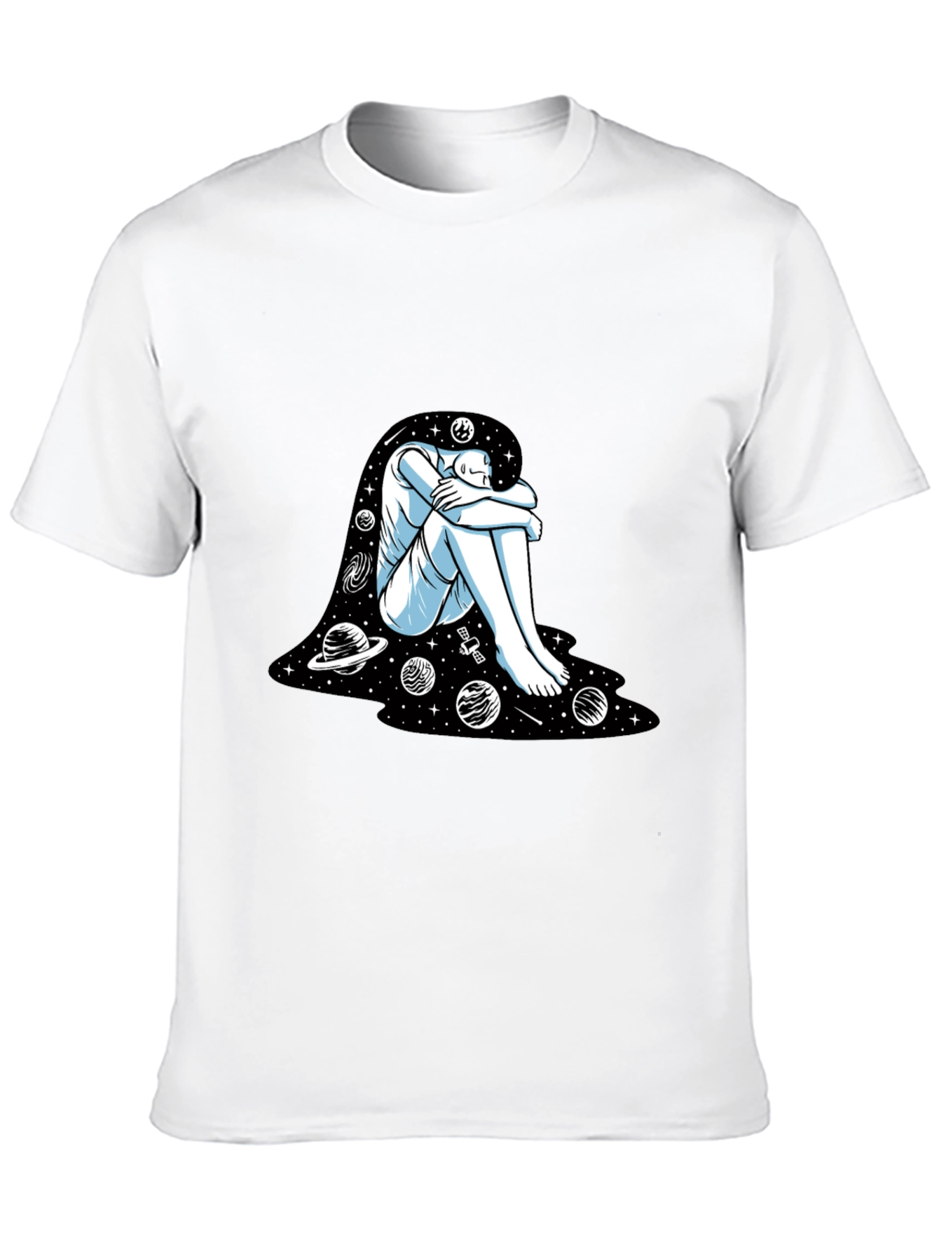 Cosmic Dreamer Graphic Tee - Black