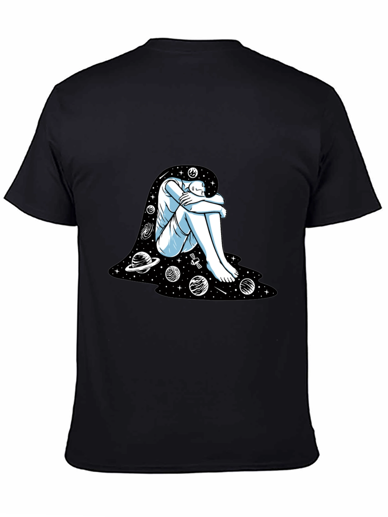Cosmic Dreamer Graphic Tee - Black