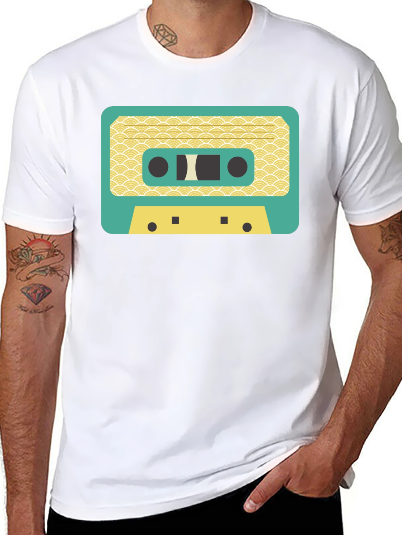 Retro Cassette Tape Graphic T-Shirt