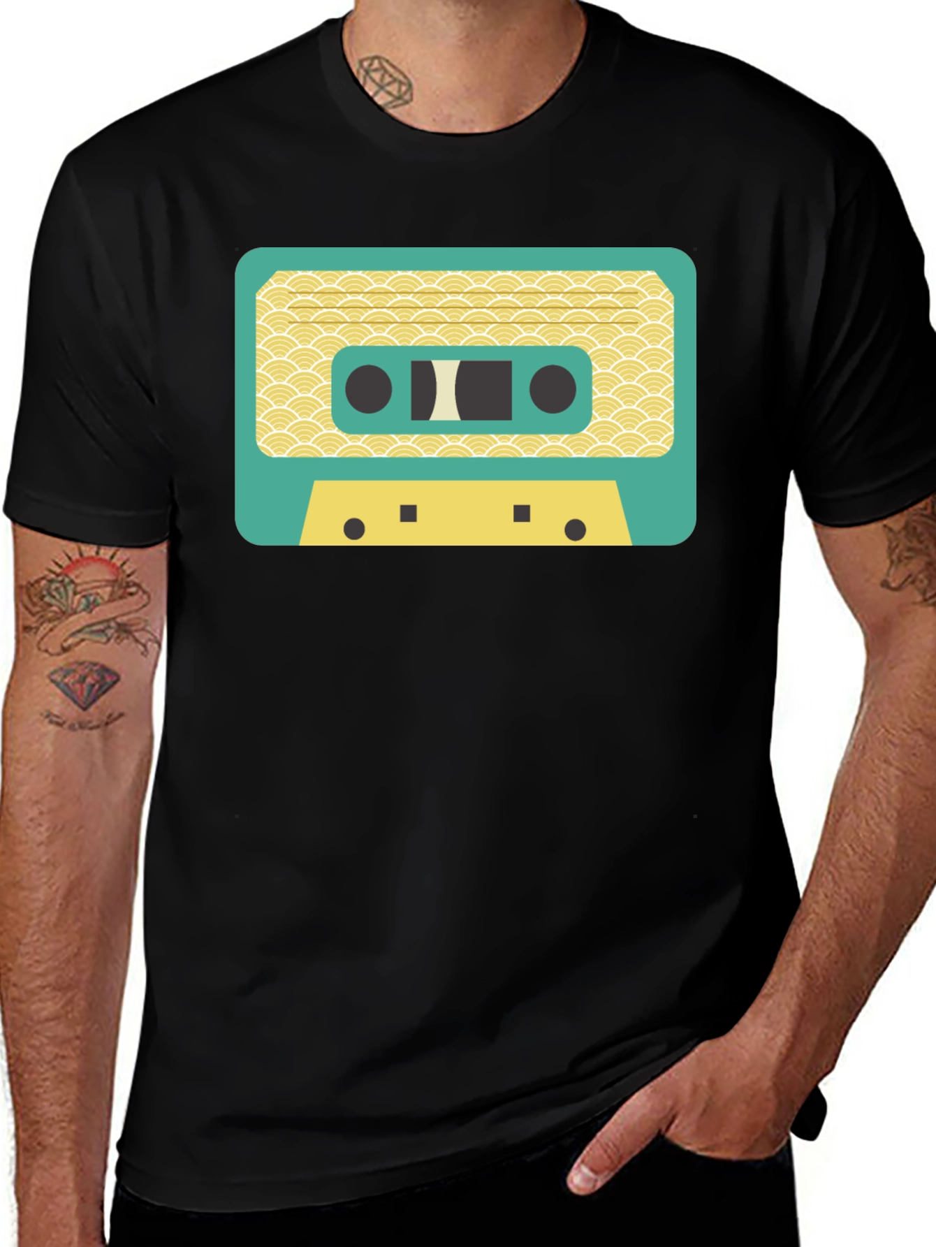 Retro Cassette Tape Graphic T-Shirt