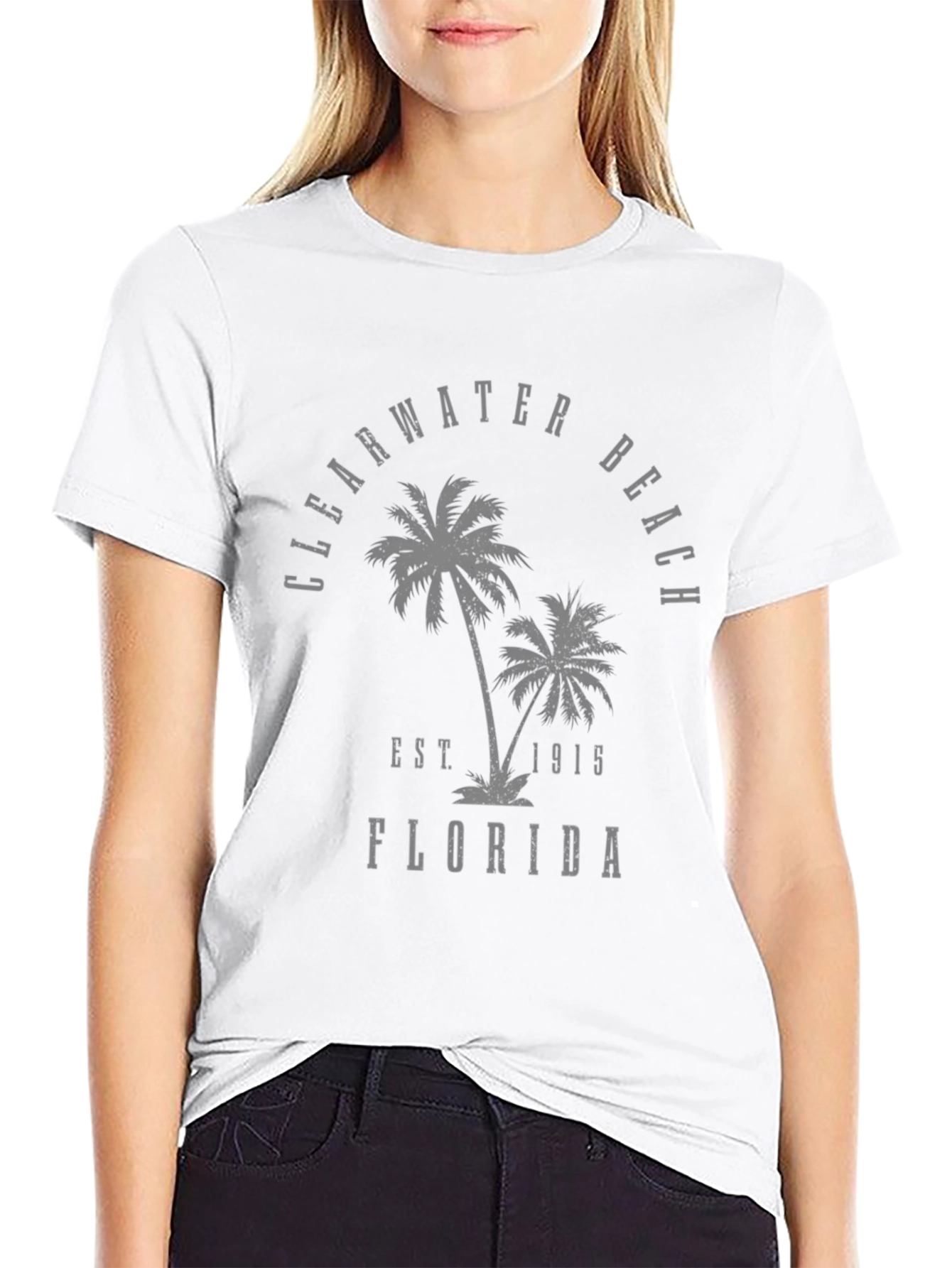 Clearwater Beach Florida T-Shirt - Palm Trees