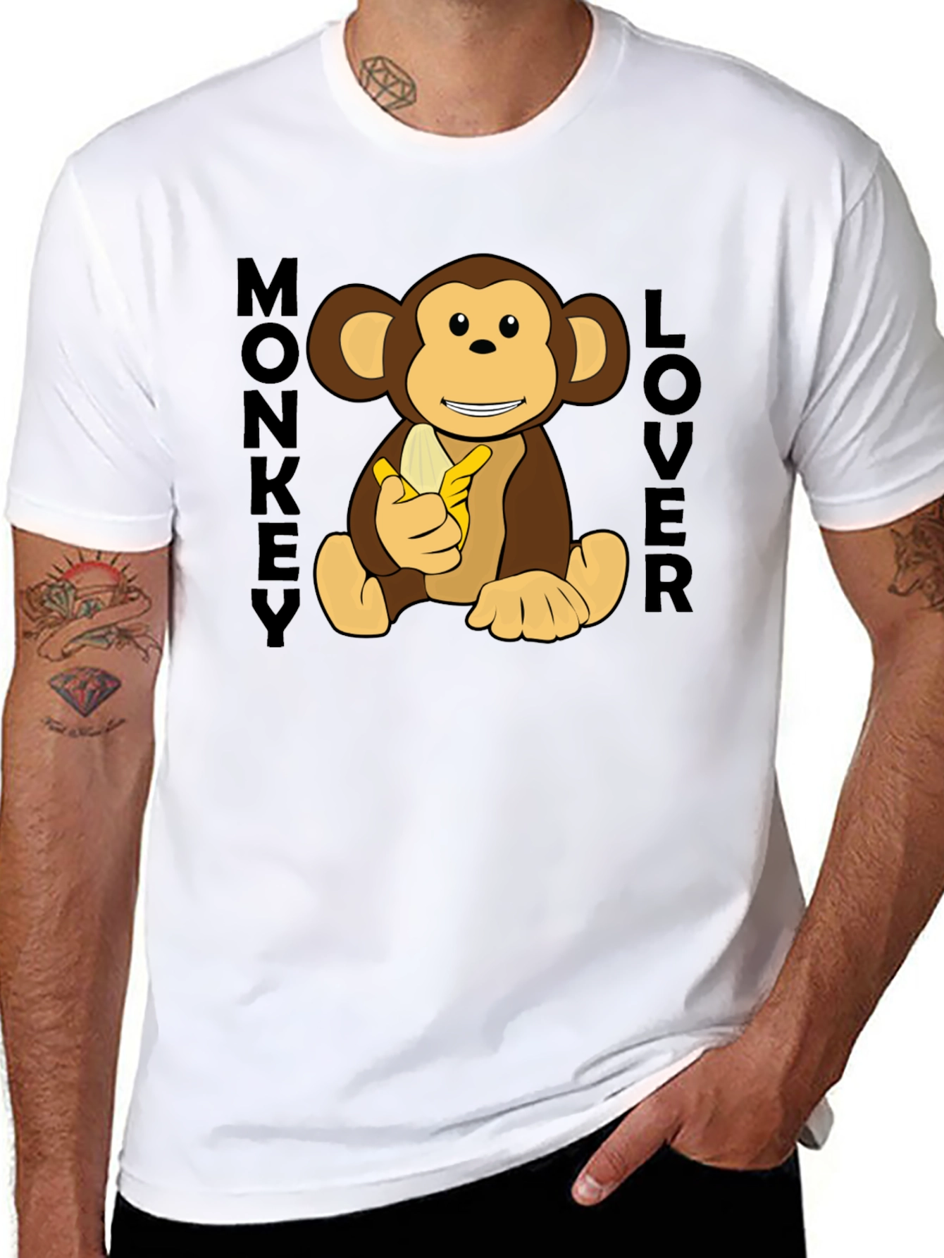 Monkey Lover Graphic T-Shirt - Fun Casual Wear