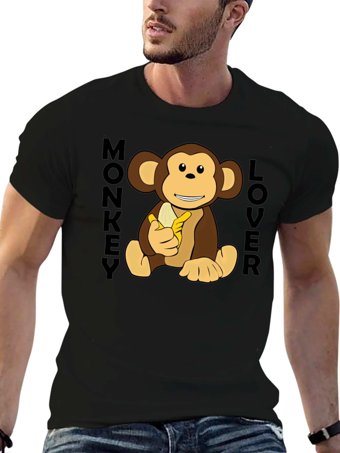 Monkey Lover Graphic T-Shirt - Fun Casual Wear