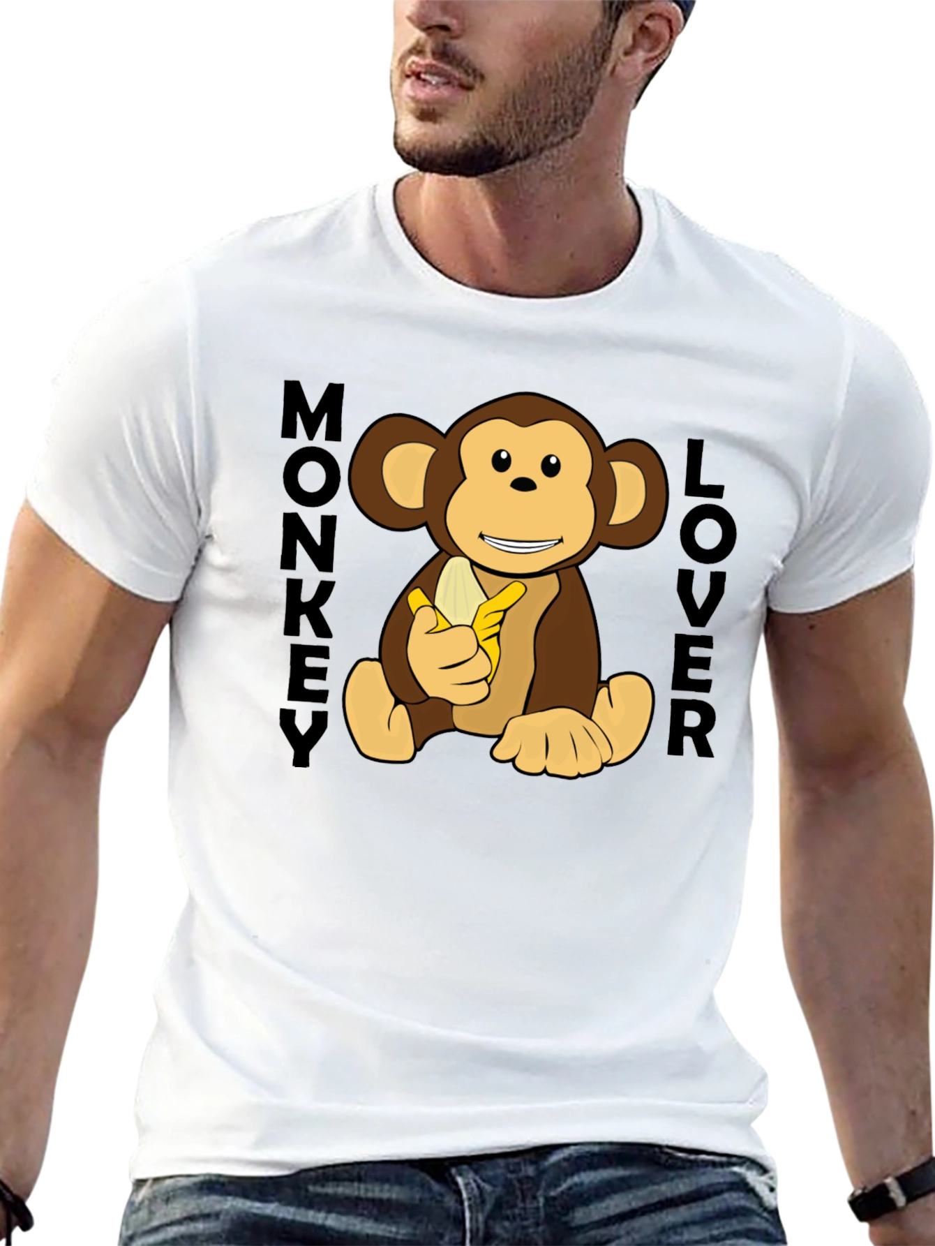 Monkey Lover Graphic T-Shirt - Fun Casual Wear