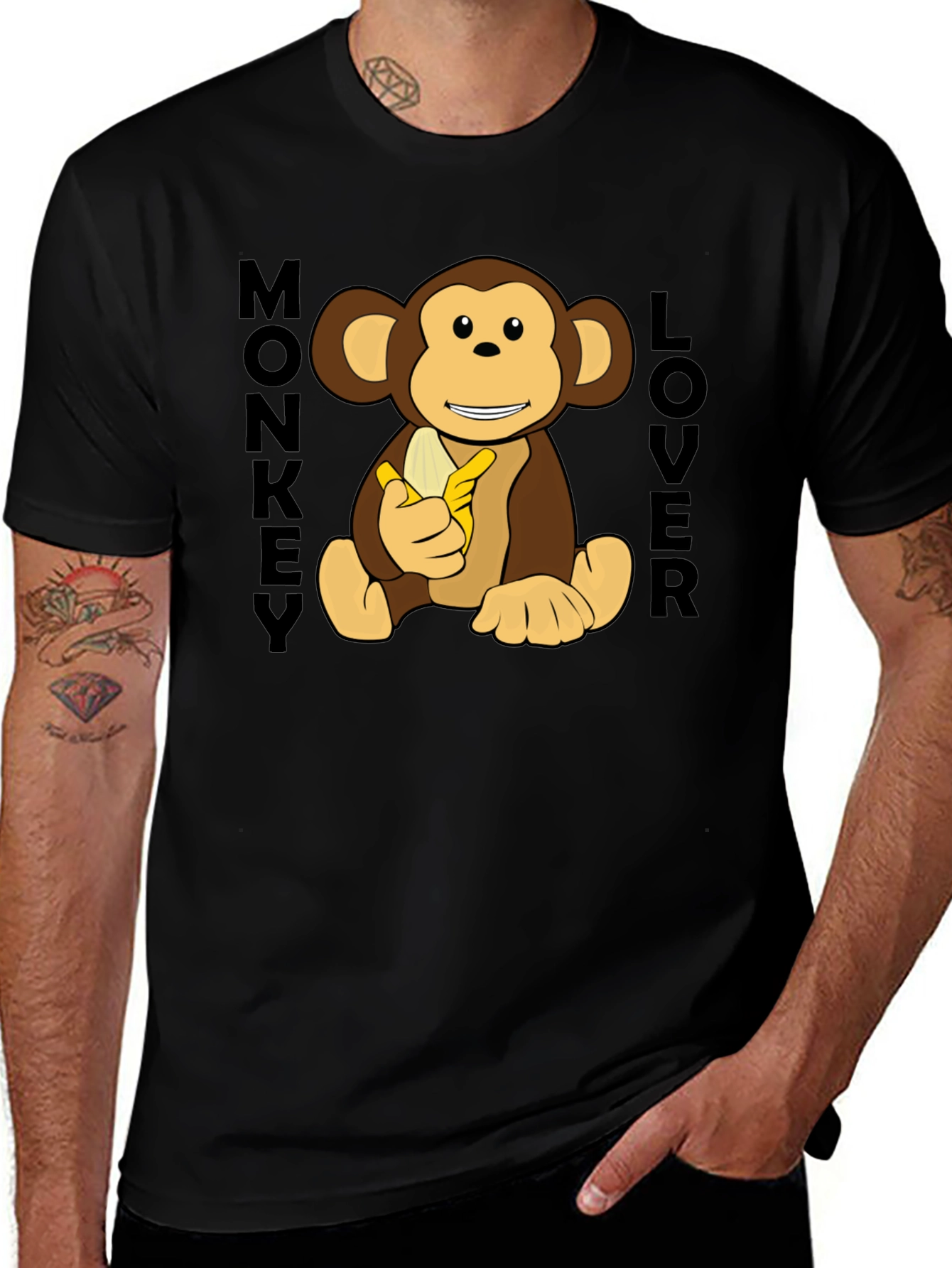 Monkey Lover Graphic T-Shirt - Fun Casual Wear