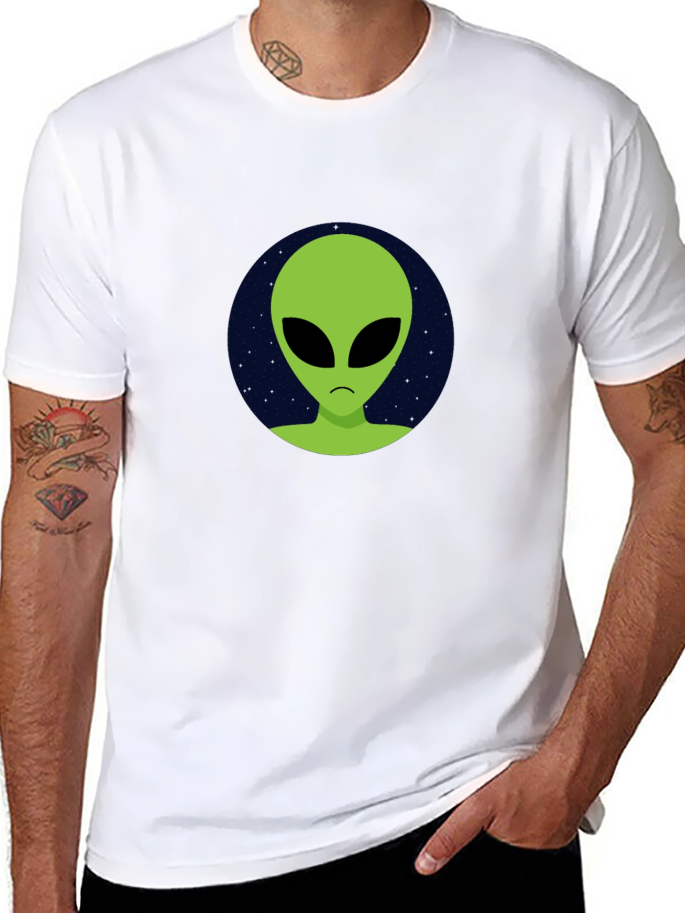 Alien Graphic T-Shirt - Black