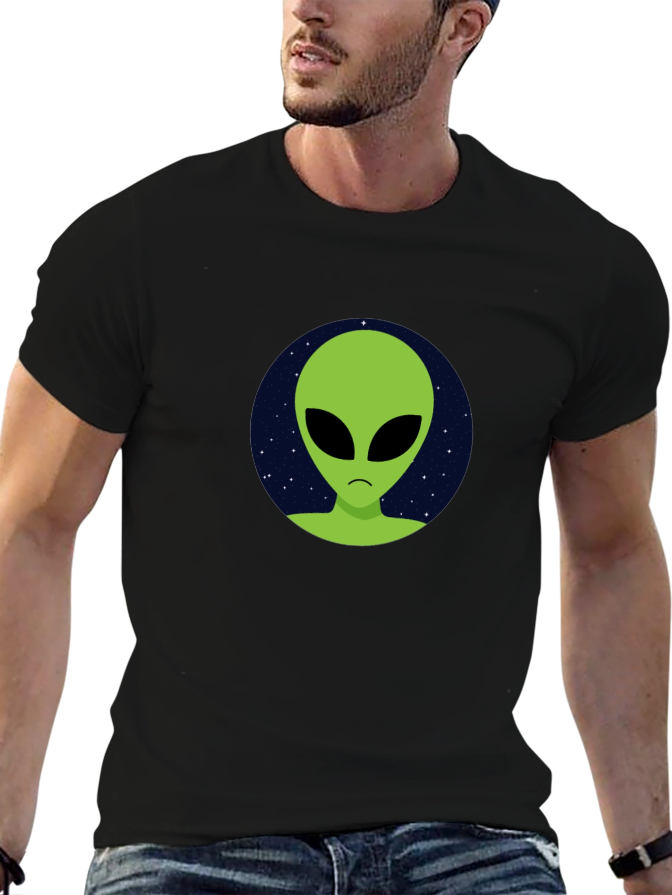 Alien Graphic T-Shirt - Black