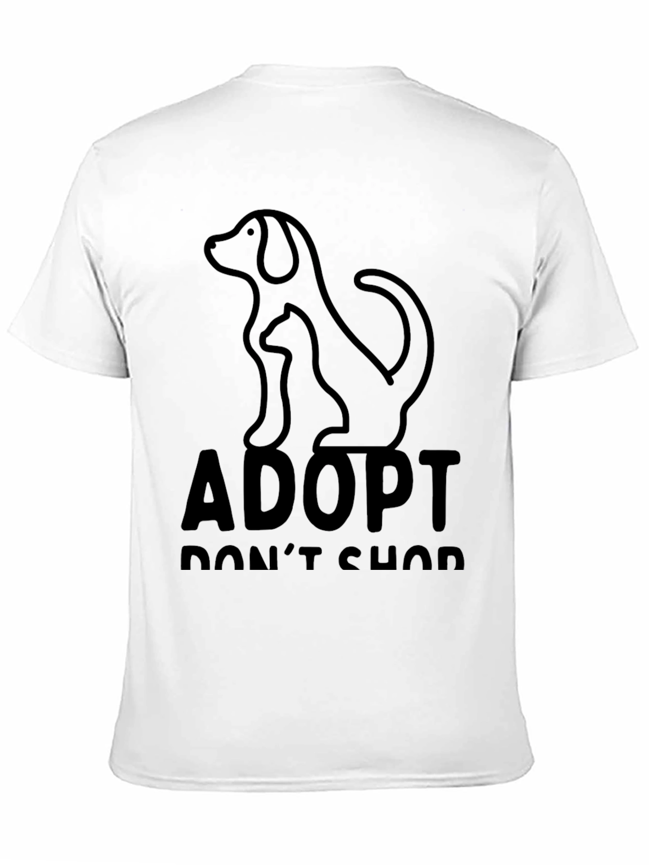 Adopt Dont Shop Graphic T-Shirt