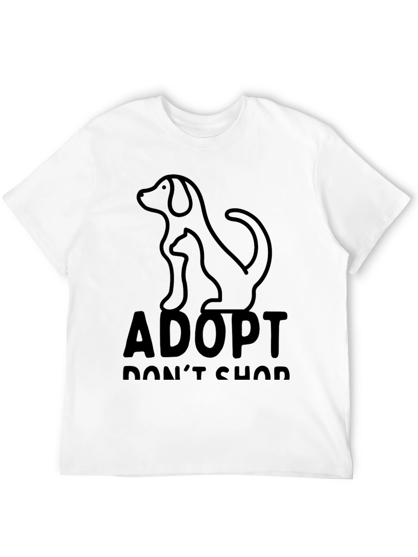 Adopt Dont Shop Graphic T-Shirt
