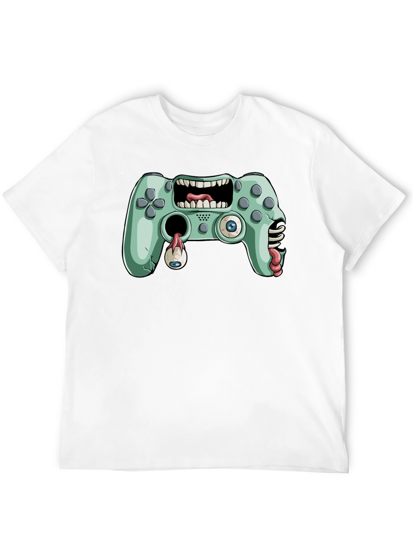 Zombie Game Controller Graphic T-Shirt