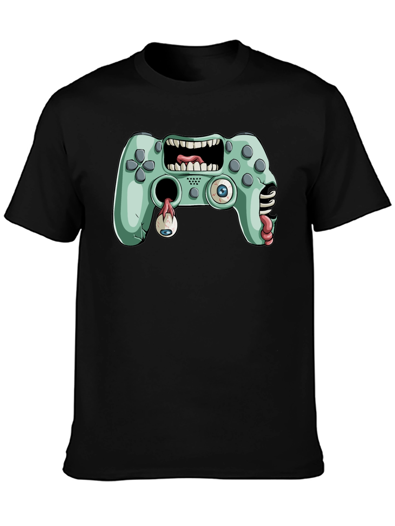 Zombie Game Controller Graphic T-Shirt