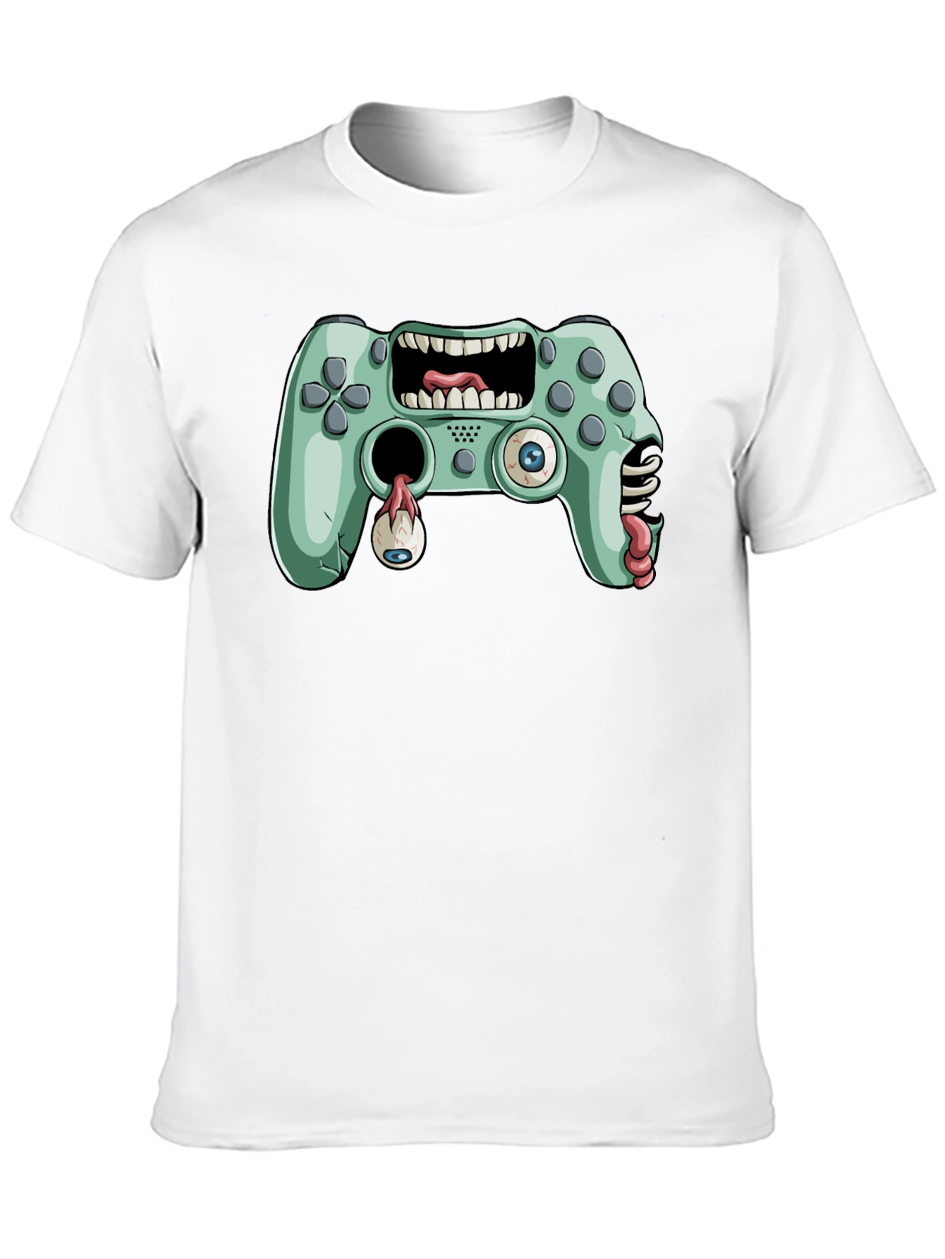 Zombie Game Controller Graphic T-Shirt