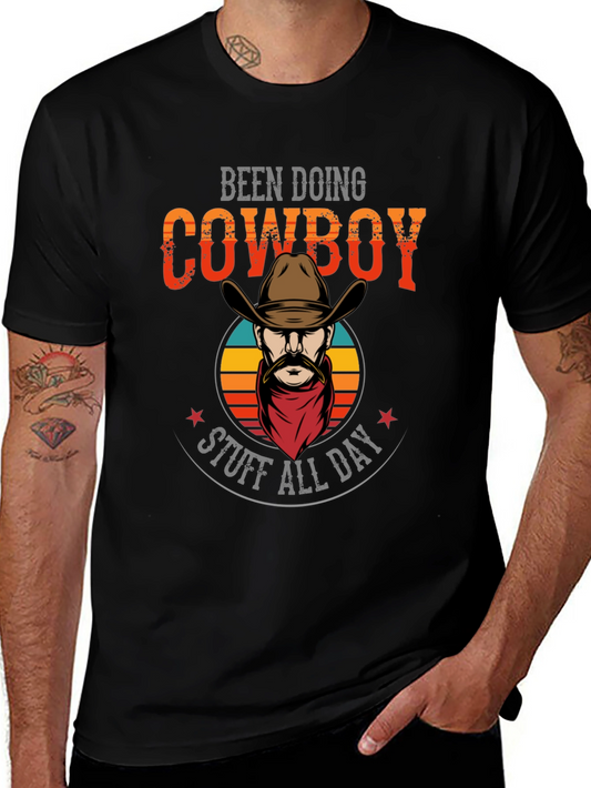 Cowboy Stuff All Day Black Graphic Tee