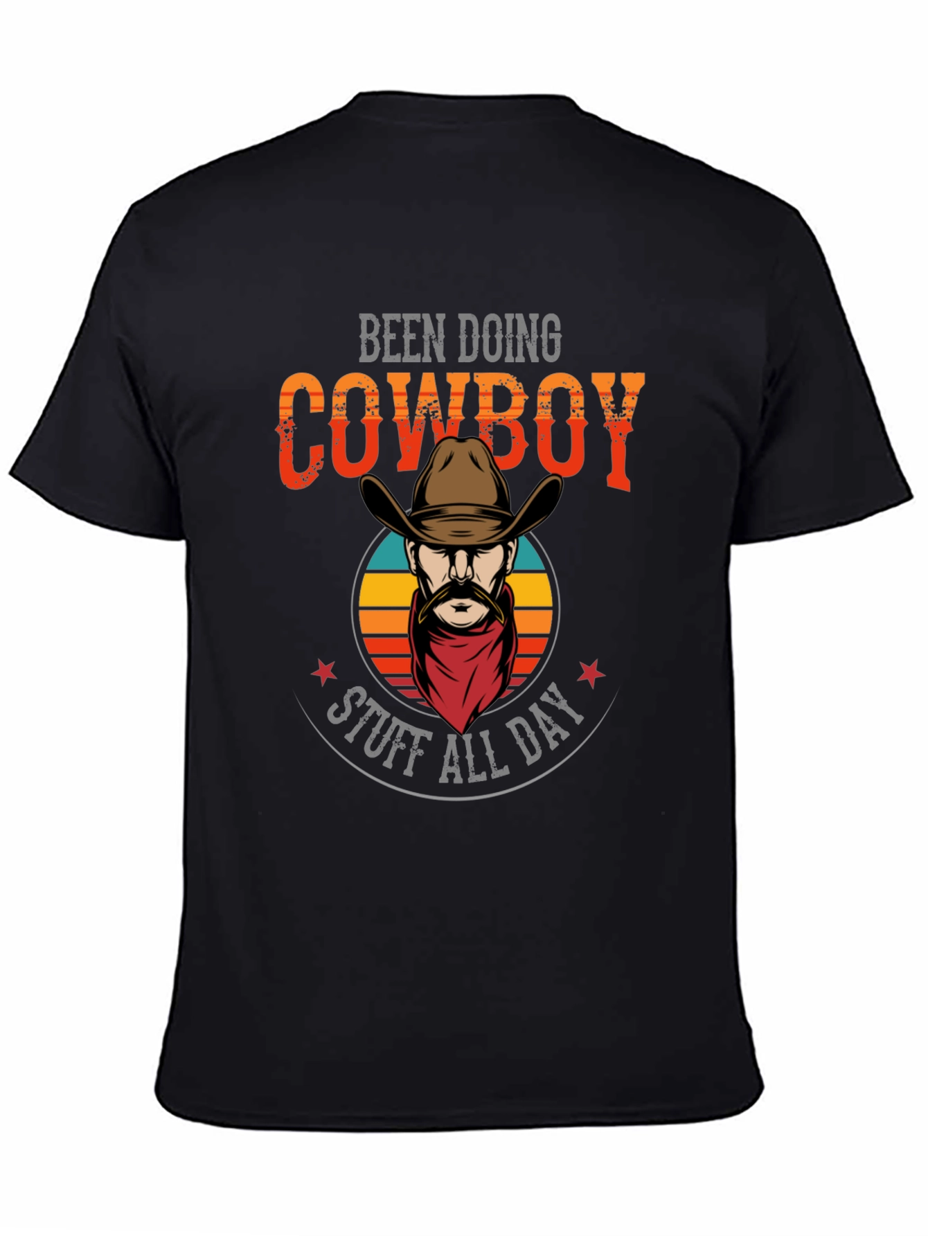 Cowboy Stuff All Day Black Graphic Tee