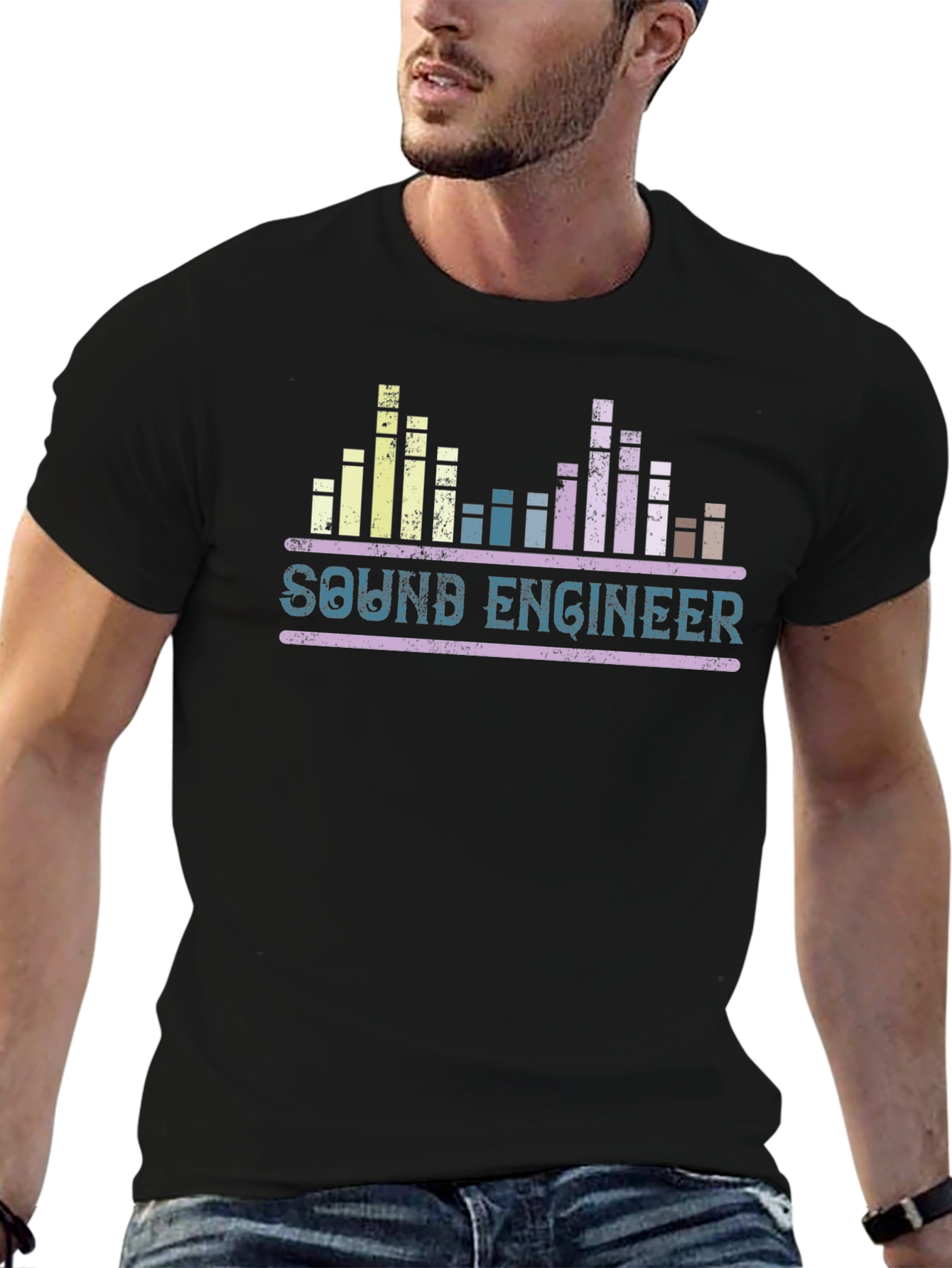 Sound Engineer Graphic Tee - Black T-Shirt