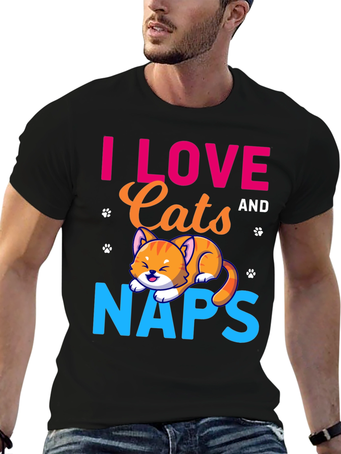 I Love Cats and Naps T-Shirt