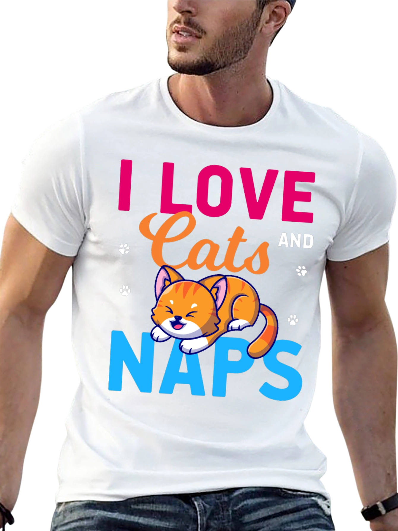 I Love Cats and Naps T-Shirt