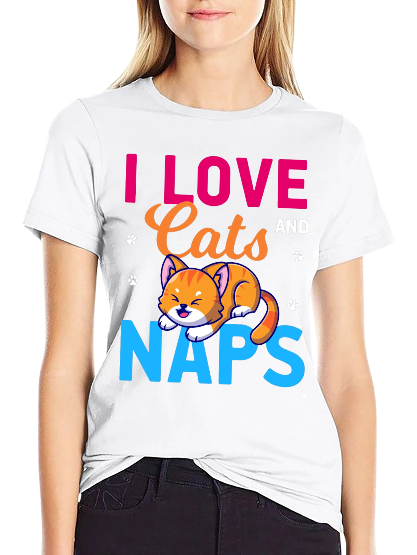 I Love Cats and Naps T-Shirt