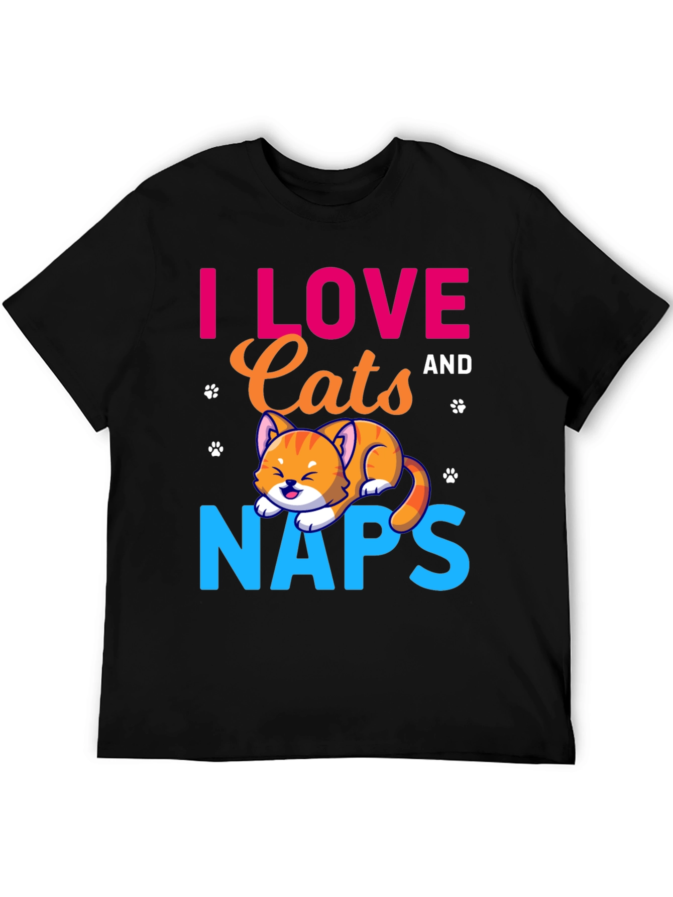 I Love Cats and Naps T-Shirt
