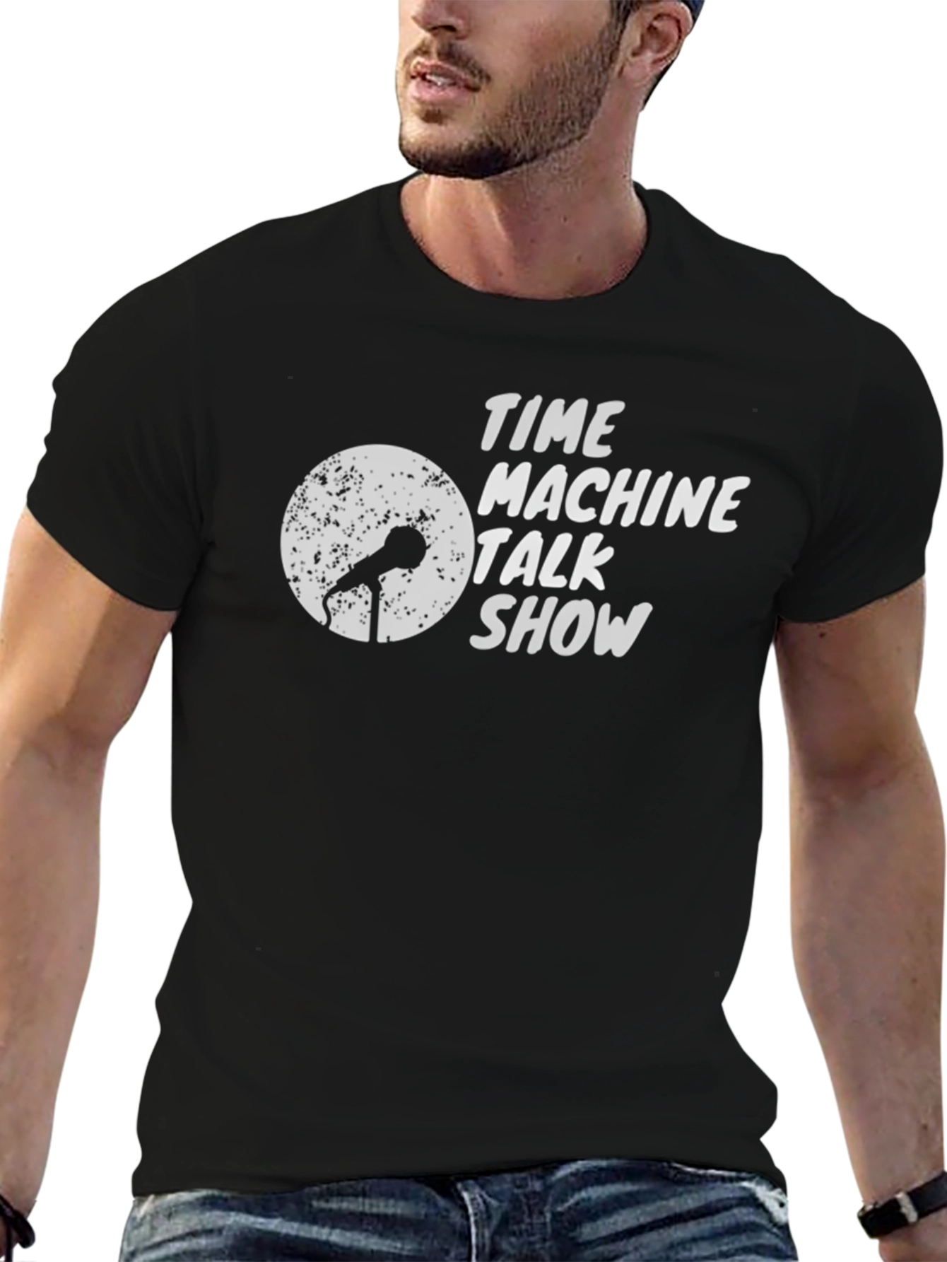 Time Machine Talk Show Graphic T-Shirt