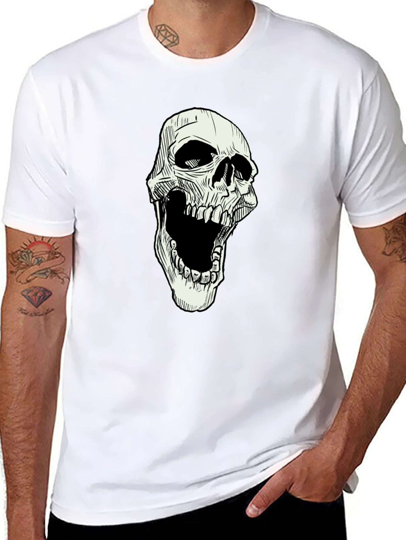 Skull Graphic Black T-Shirt