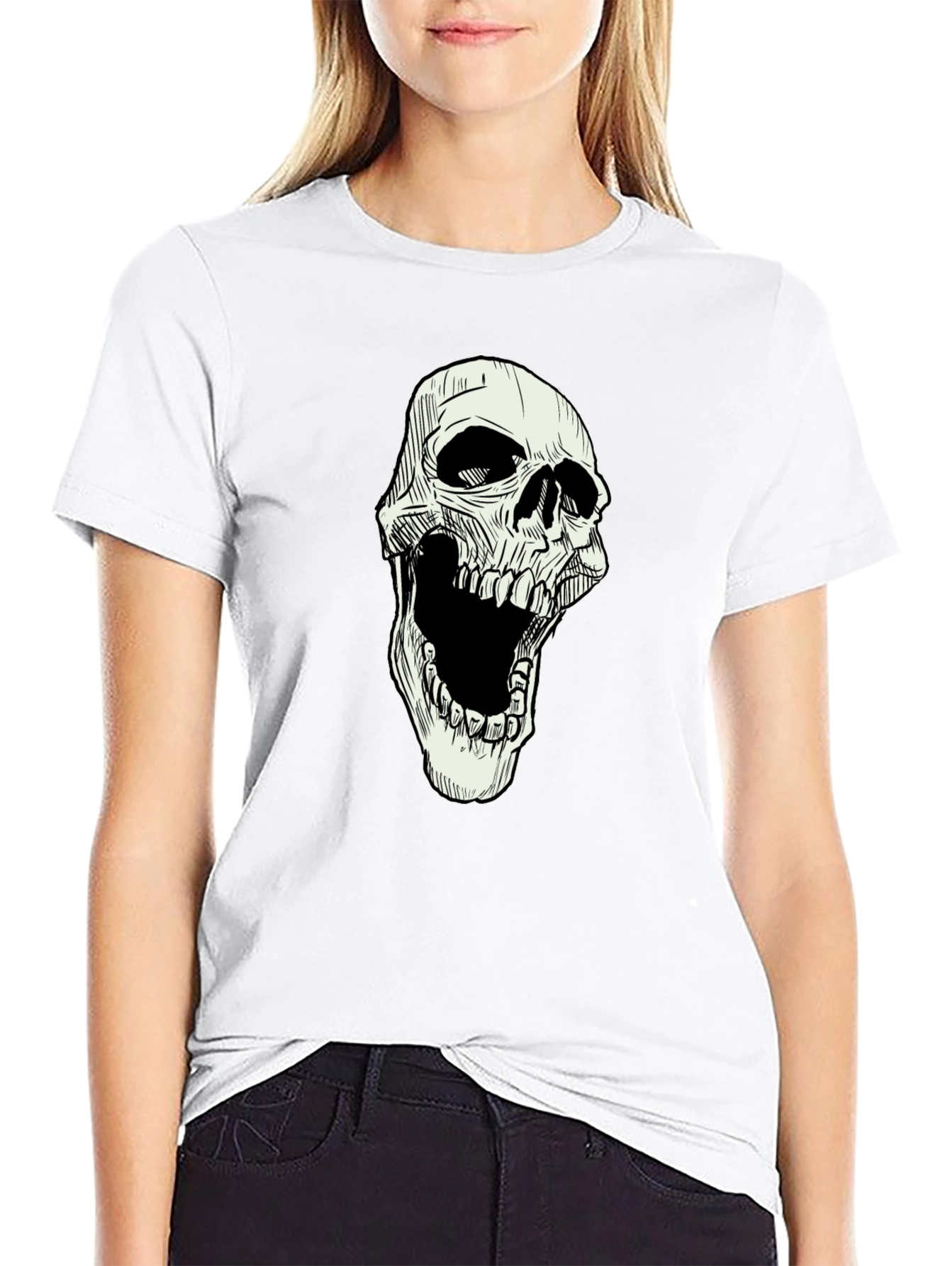 Skull Graphic Black T-Shirt