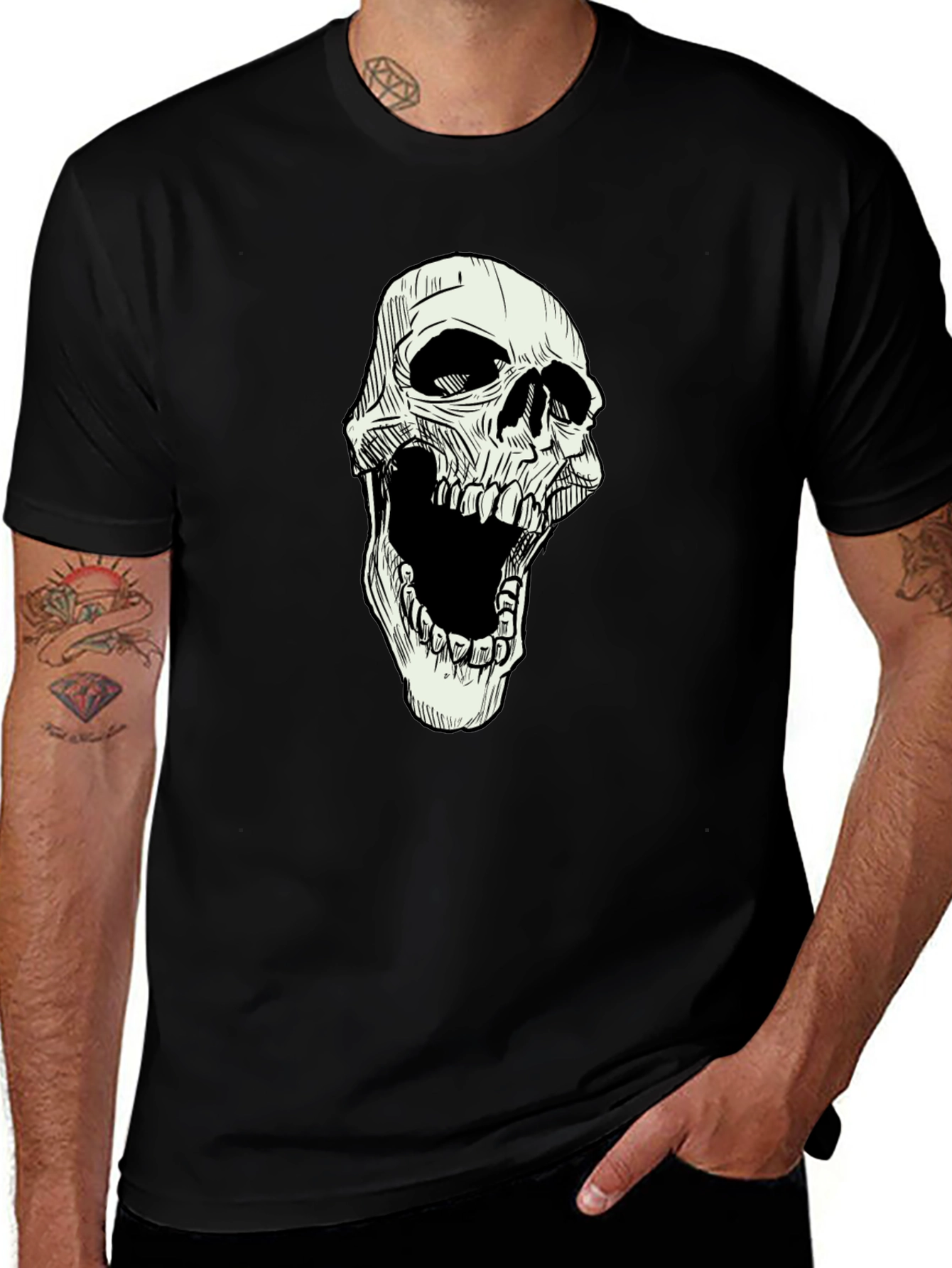 Skull Graphic Black T-Shirt