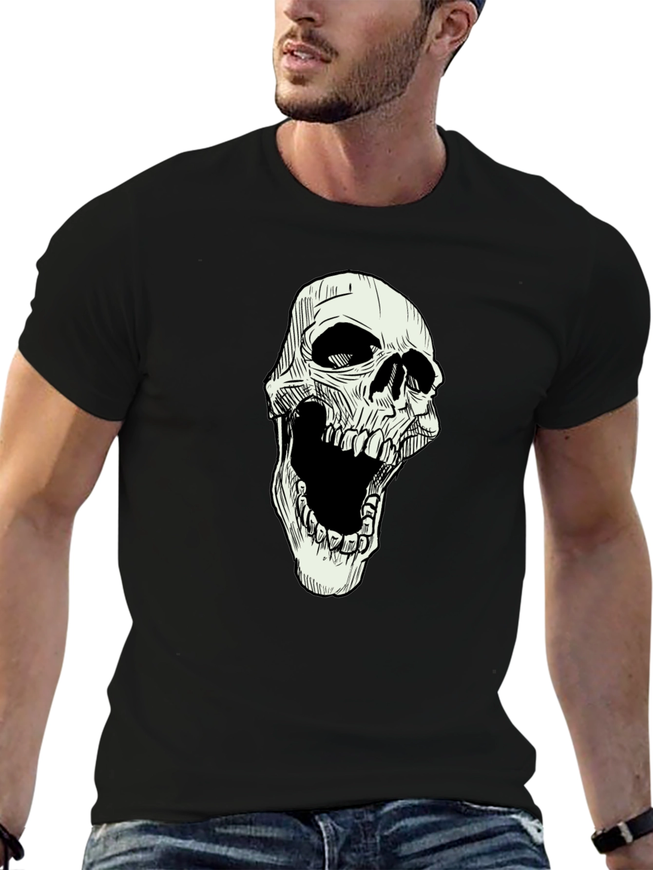 Skull Graphic Black T-Shirt