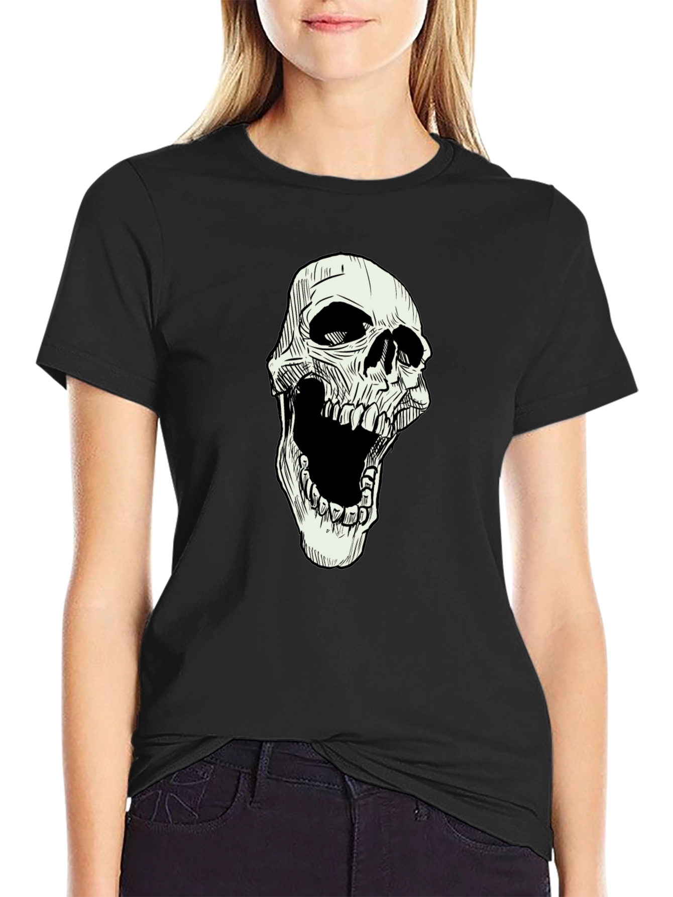 Skull Graphic Black T-Shirt