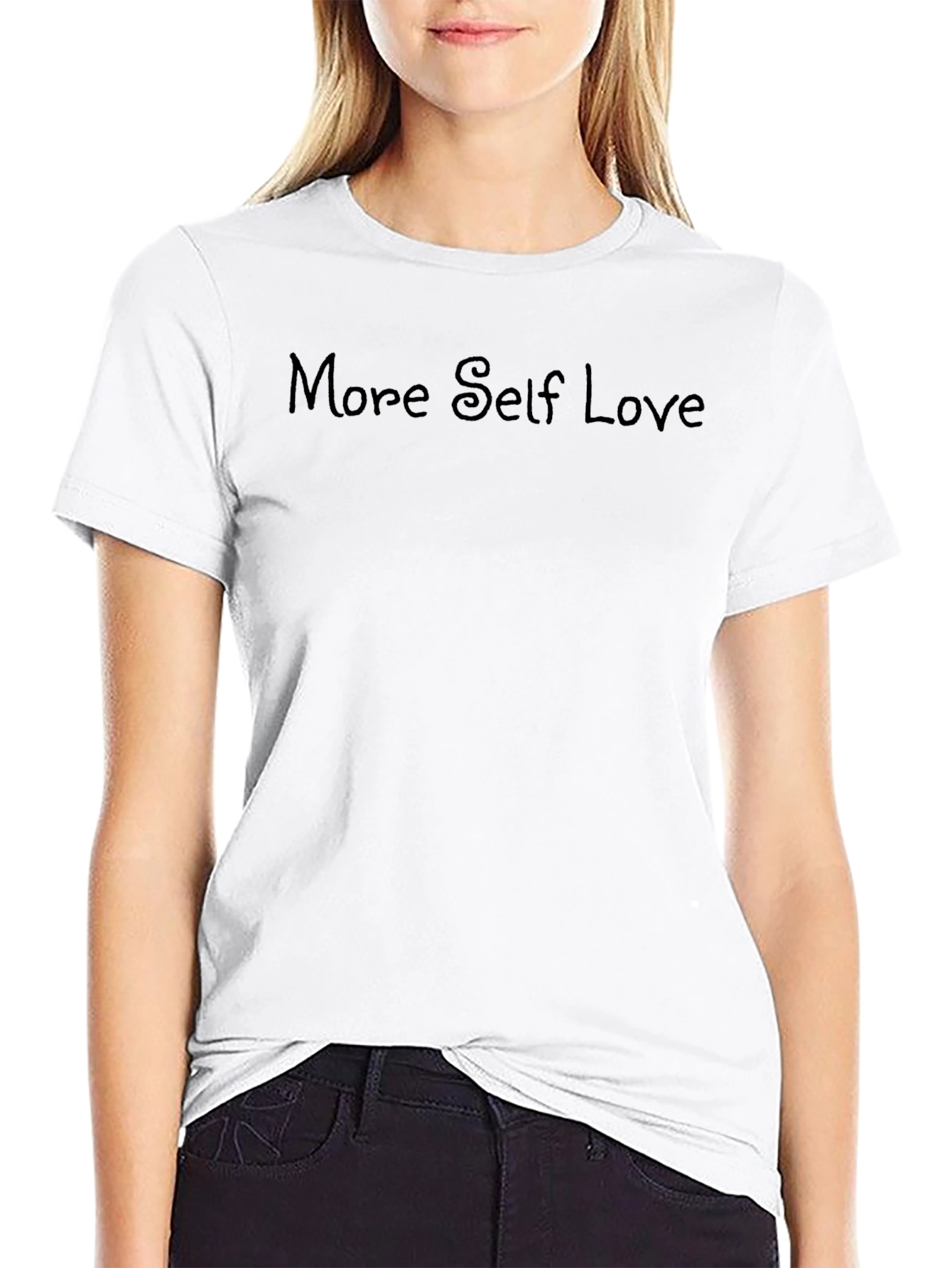 More Self Love Black Graphic Tee