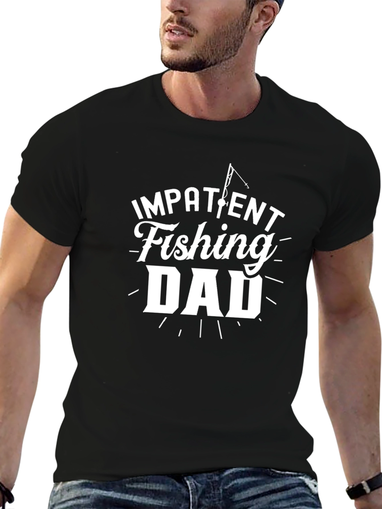 Impatient Fishing Dad Graphic Tee