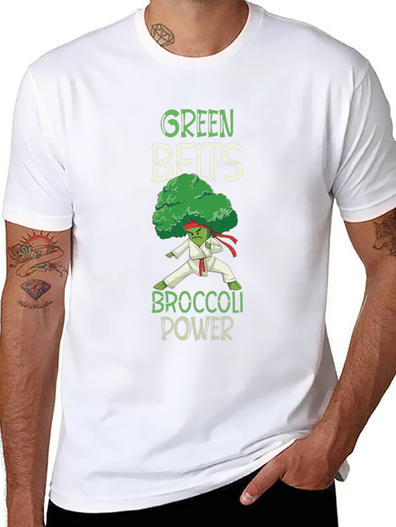 Green Belts Broccoli Power T-Shirt
