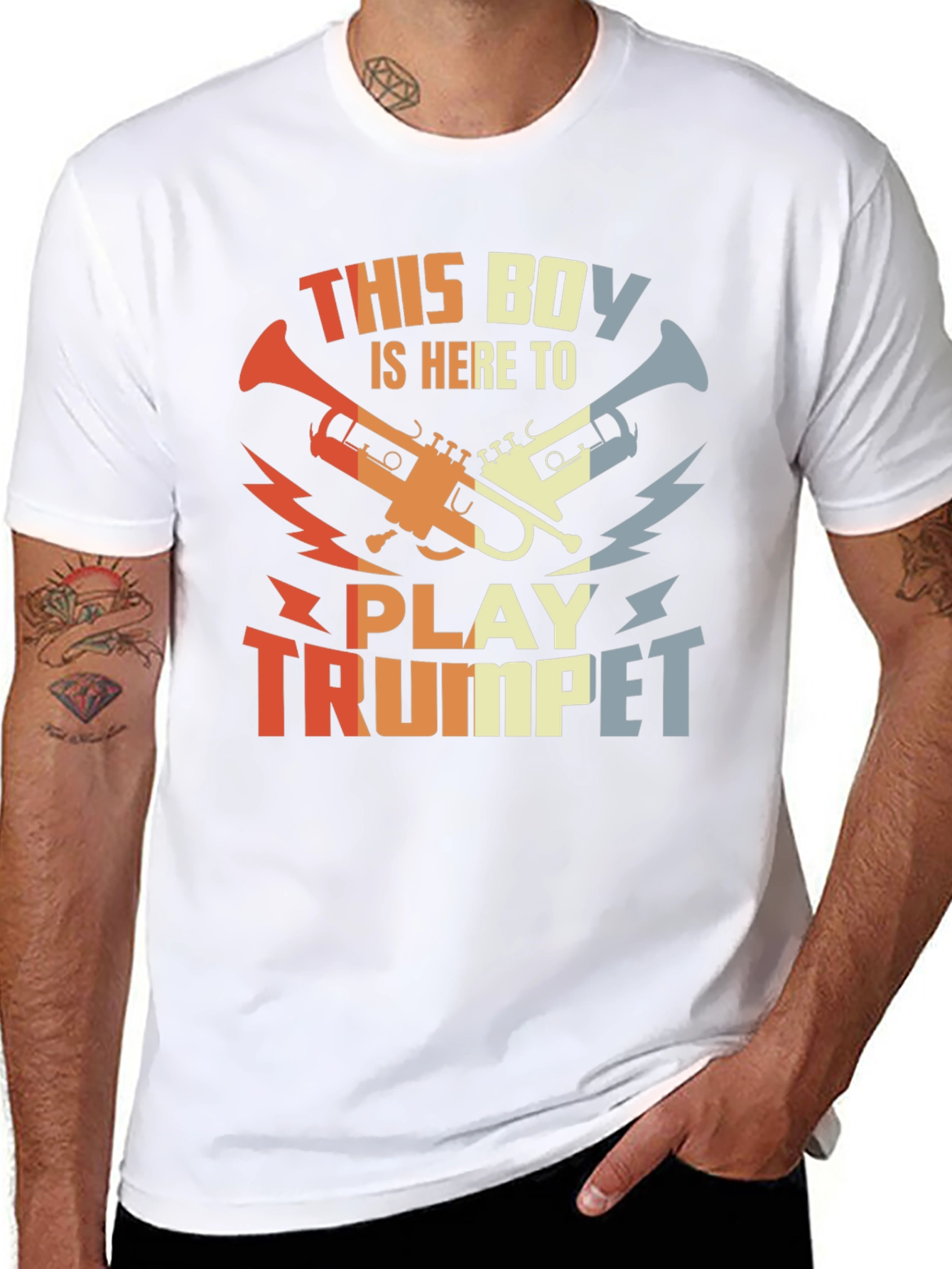 This Boy Plays Trumpet T-Shirt - Retro Music Tee