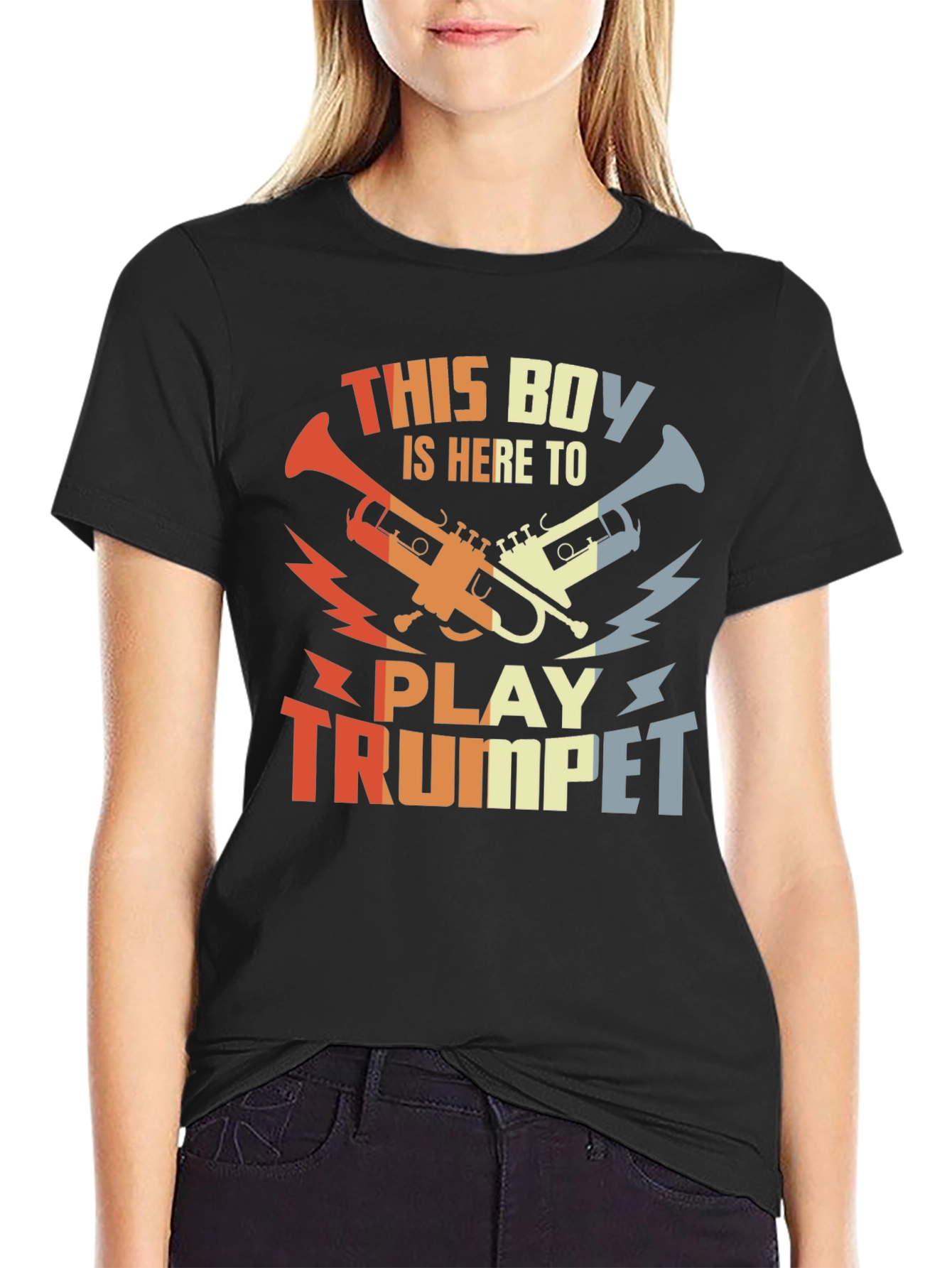 This Boy Plays Trumpet T-Shirt - Retro Music Tee