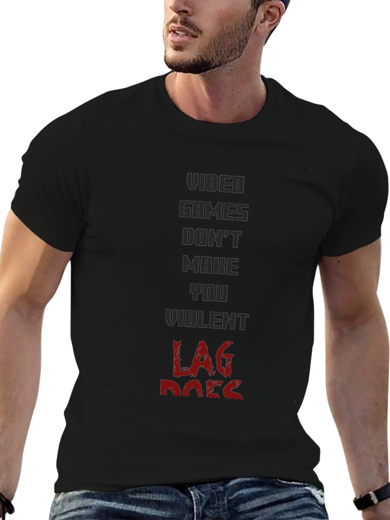 Video Game Lag Humor Graphic T-Shirt