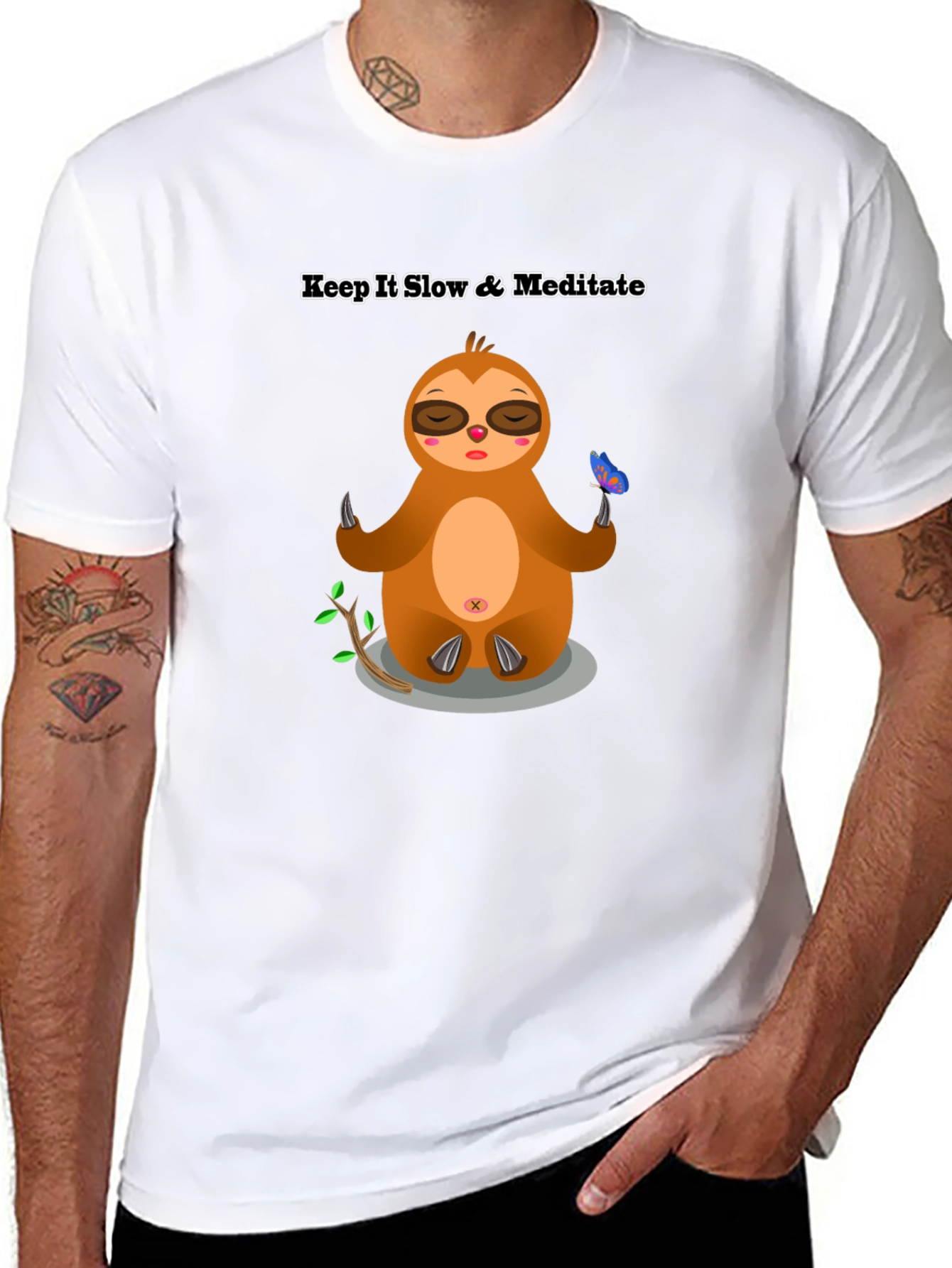 Keep it Slow Sloth Meditation T-Shirt