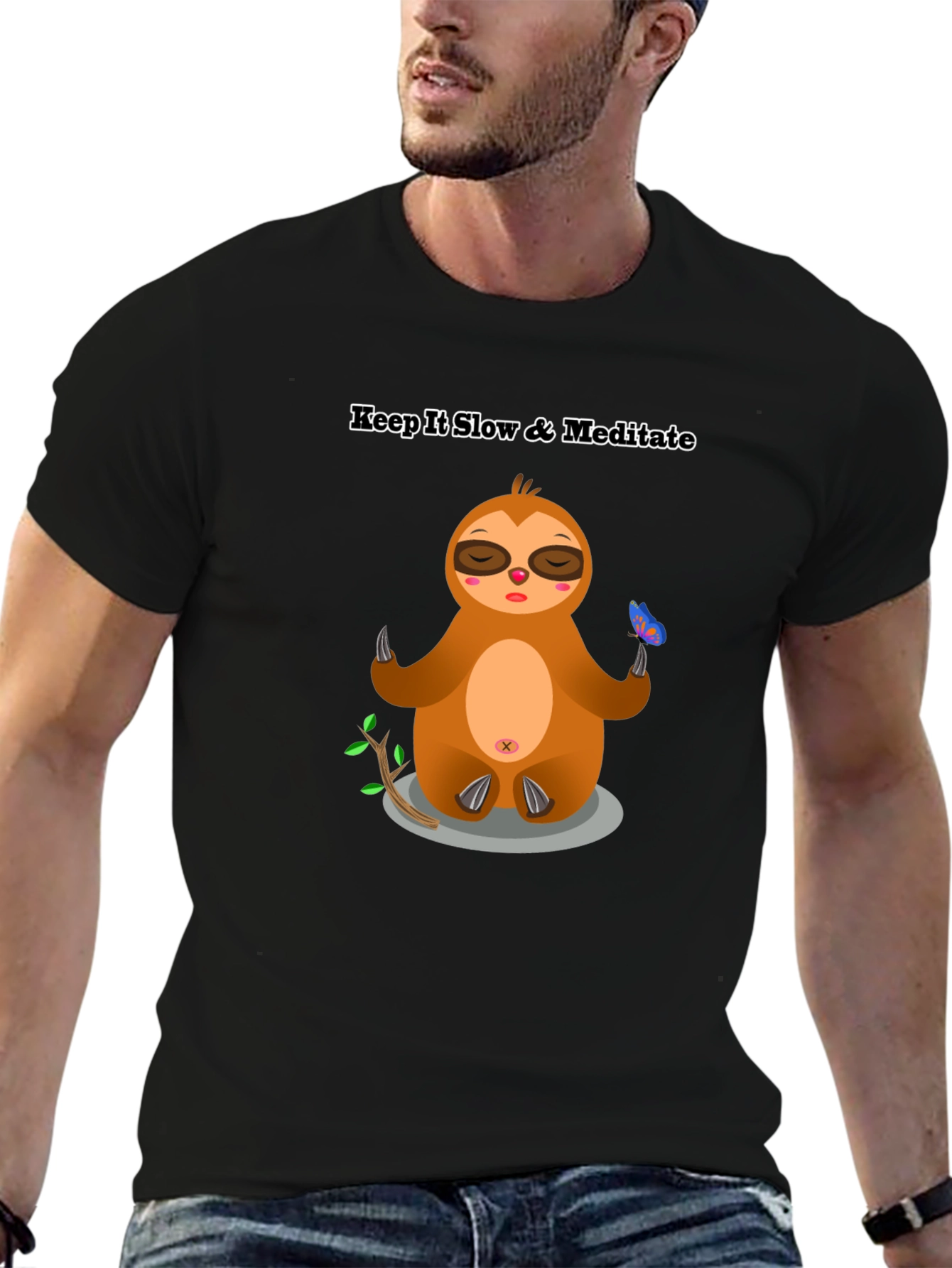 Keep it Slow Sloth Meditation T-Shirt