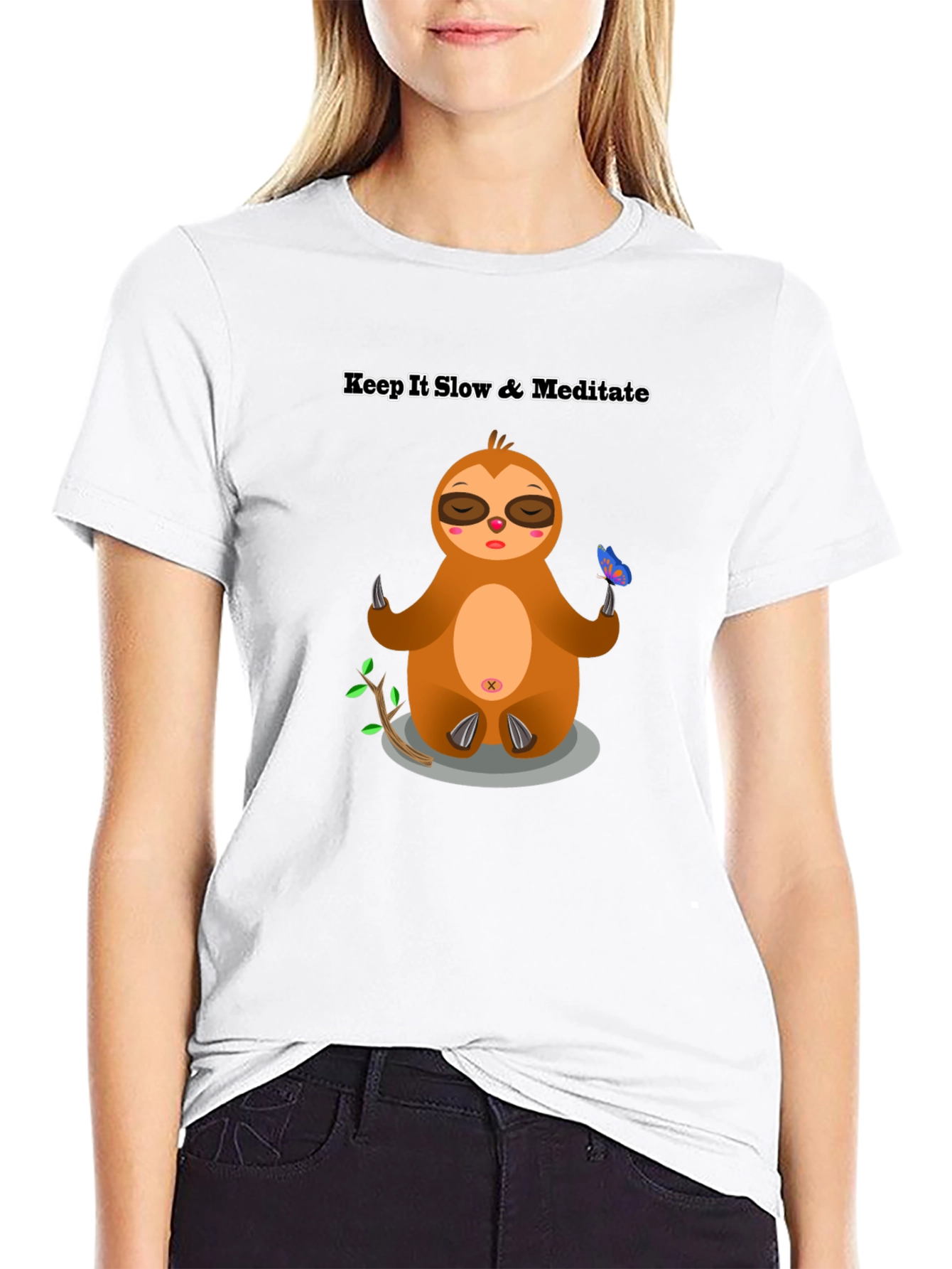 Keep it Slow Sloth Meditation T-Shirt