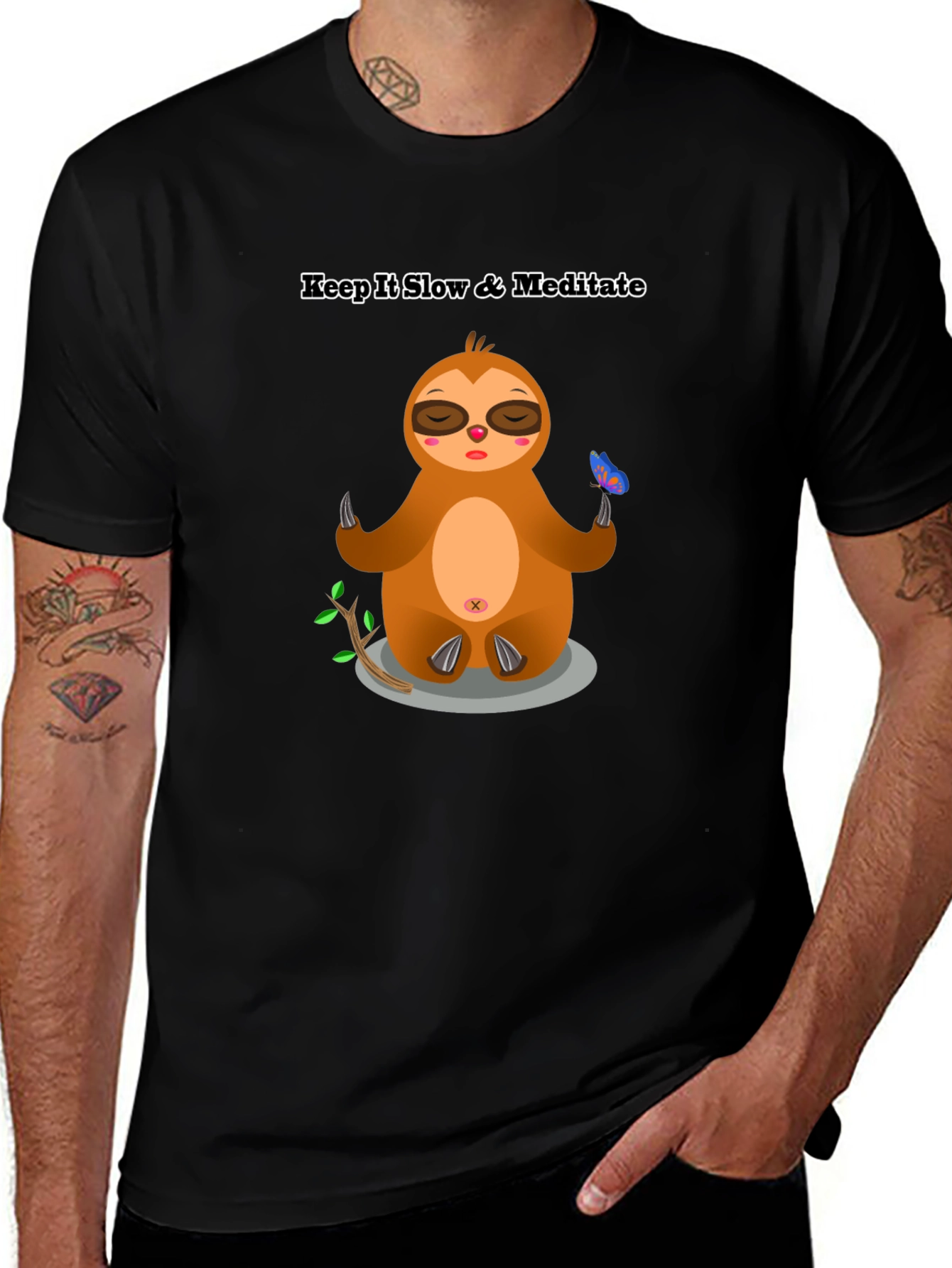 Keep it Slow Sloth Meditation T-Shirt