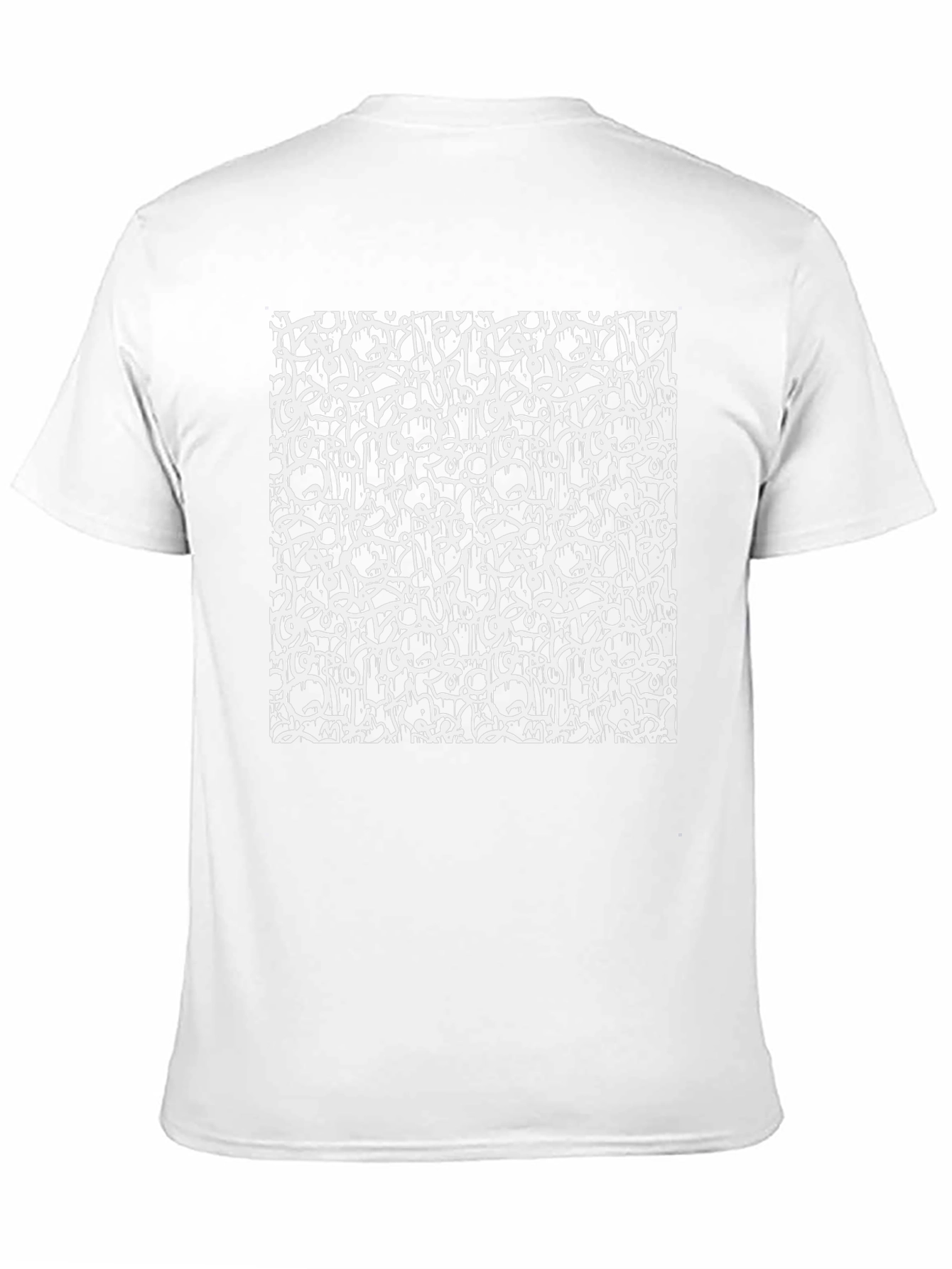 Abstract Graffiti Print Black T-Shirt