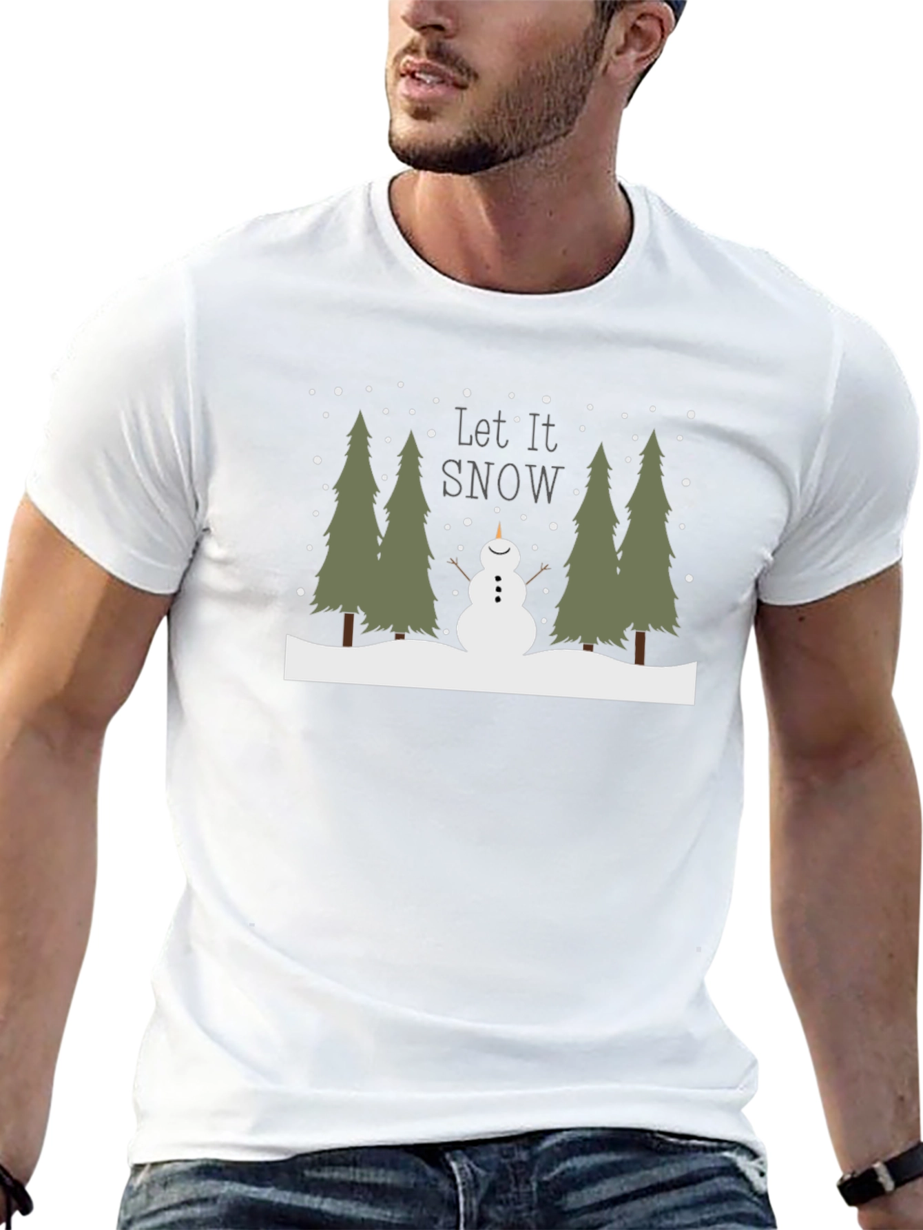 Let it Snow T-Shirt - Festive Winter Design