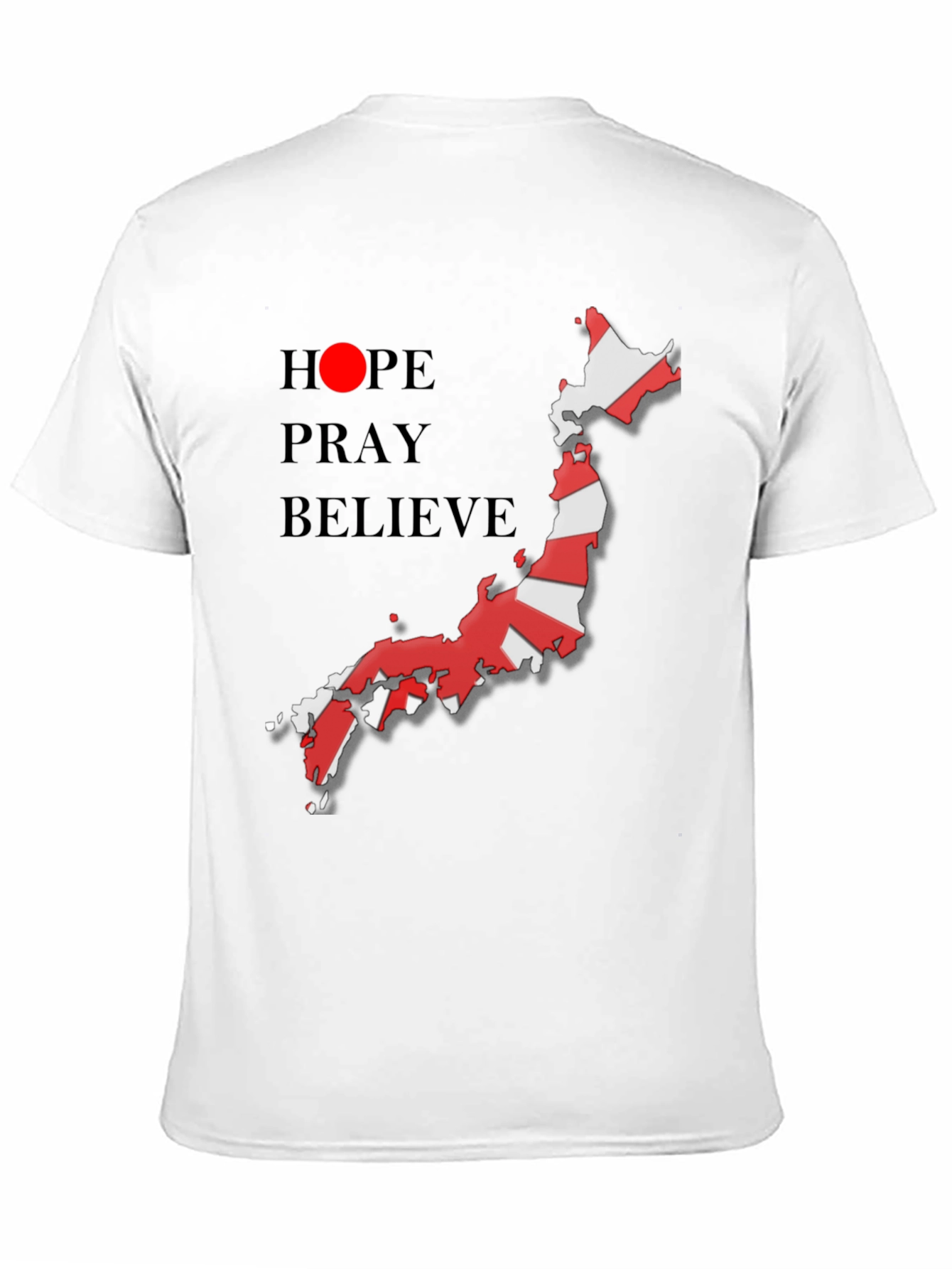 Hope Pray Believe Japan Flag T-Shirt