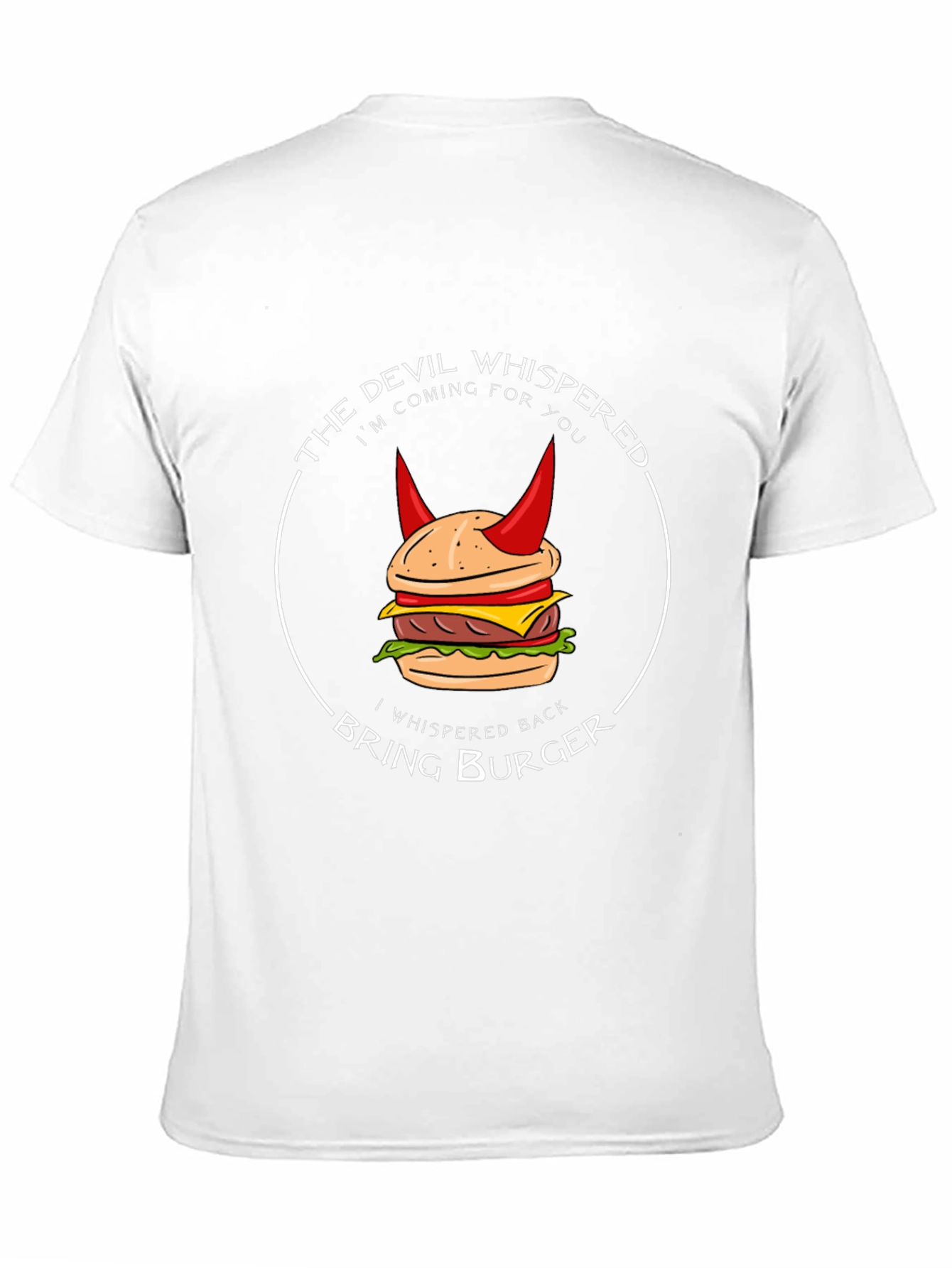 Devil Burger Graphic Tee - Bring Burger T-Shirt