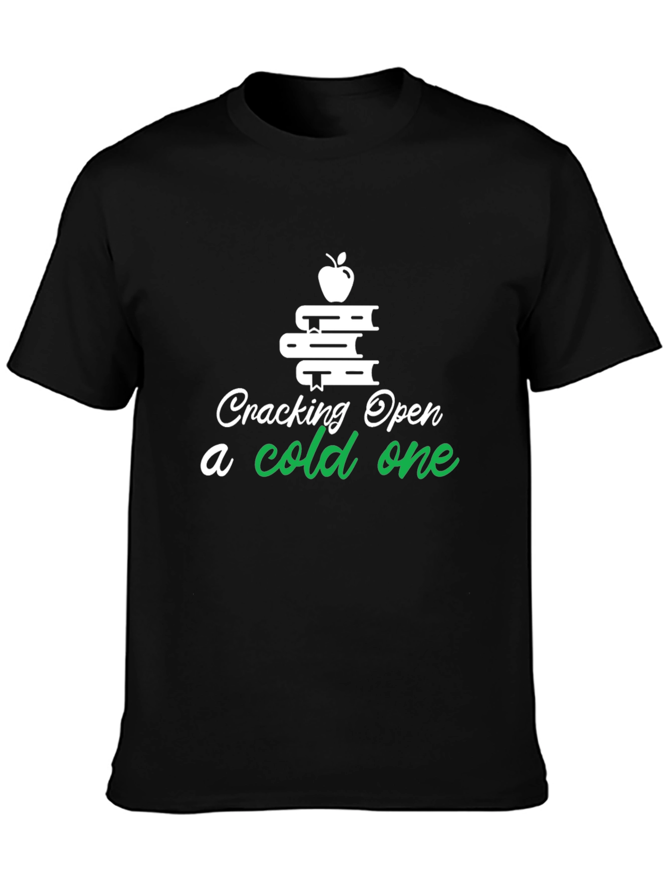 Cracking Open a Cold One Book Lover T-Shirt