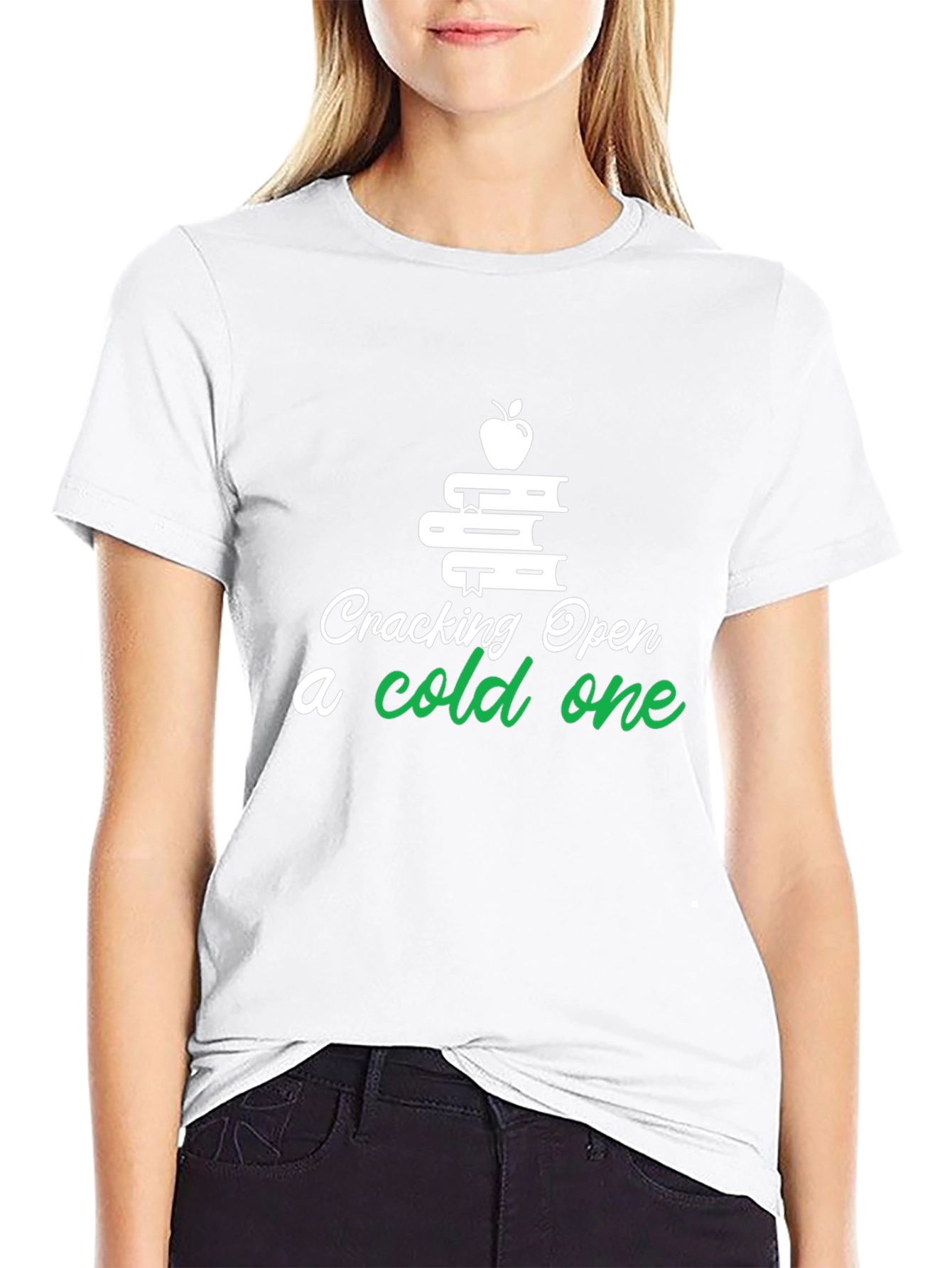 Cracking Open a Cold One Book Lover T-Shirt