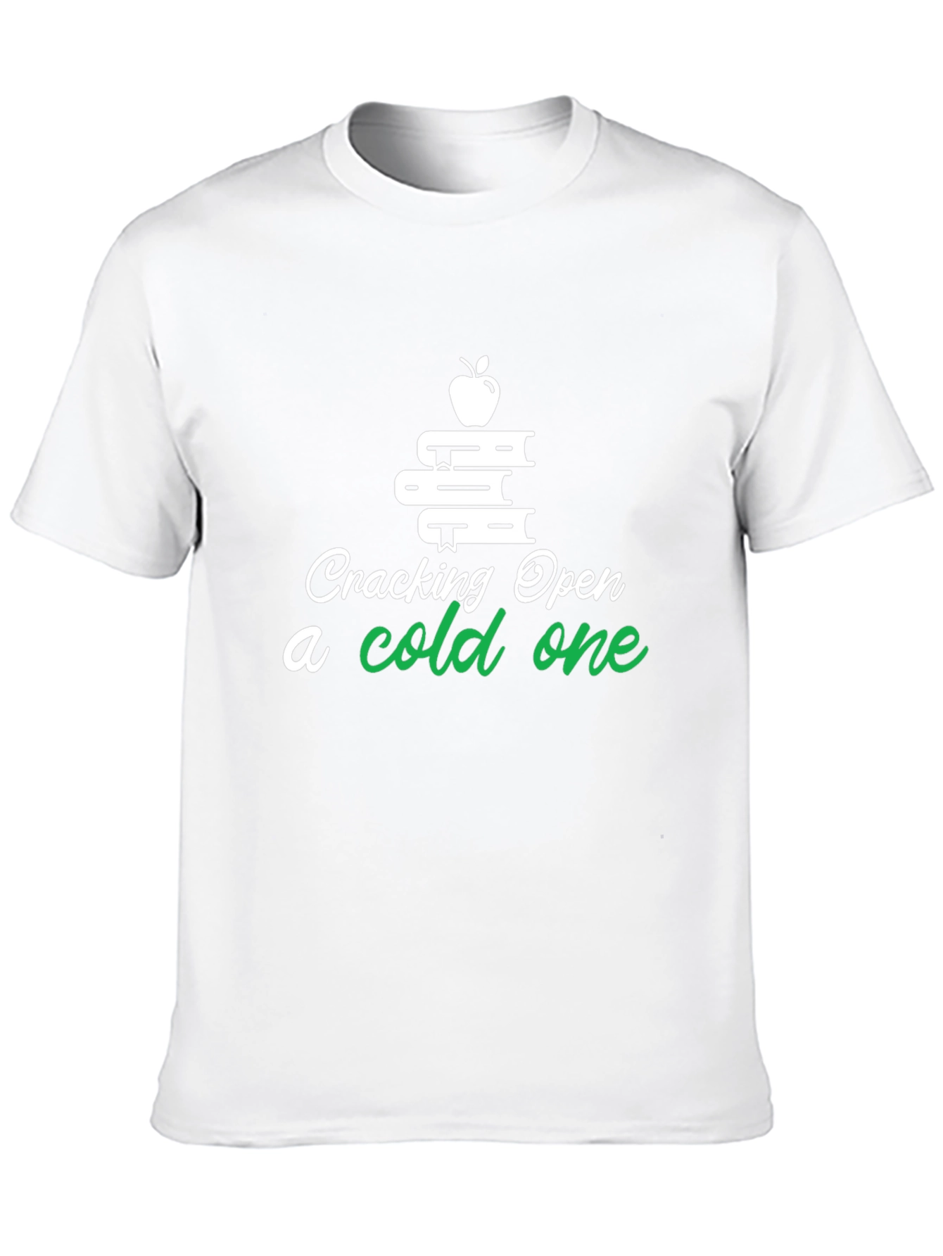 Cracking Open a Cold One Book Lover T-Shirt